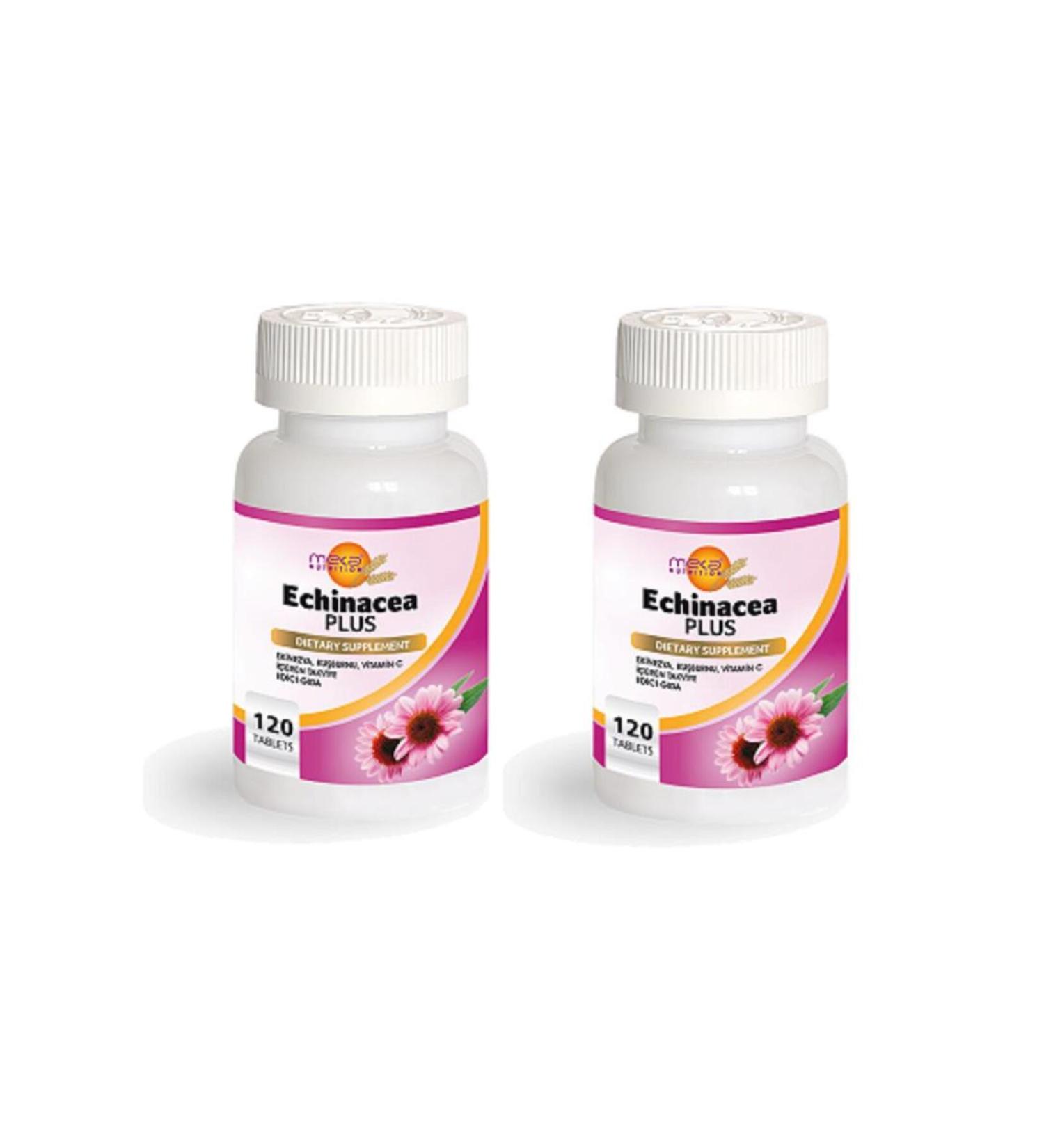 MEKA Nutrition Echinacea Echinacea Rosehip Vitamin C 2x120 Tablets Skt 19 December 2022