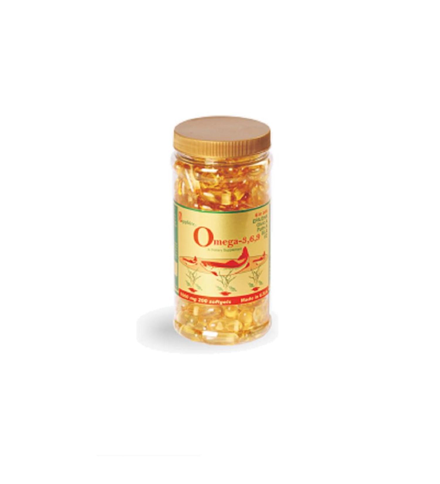 SAPPHIRE Omega-3 6 9 Softgel 200 Soft Capsules