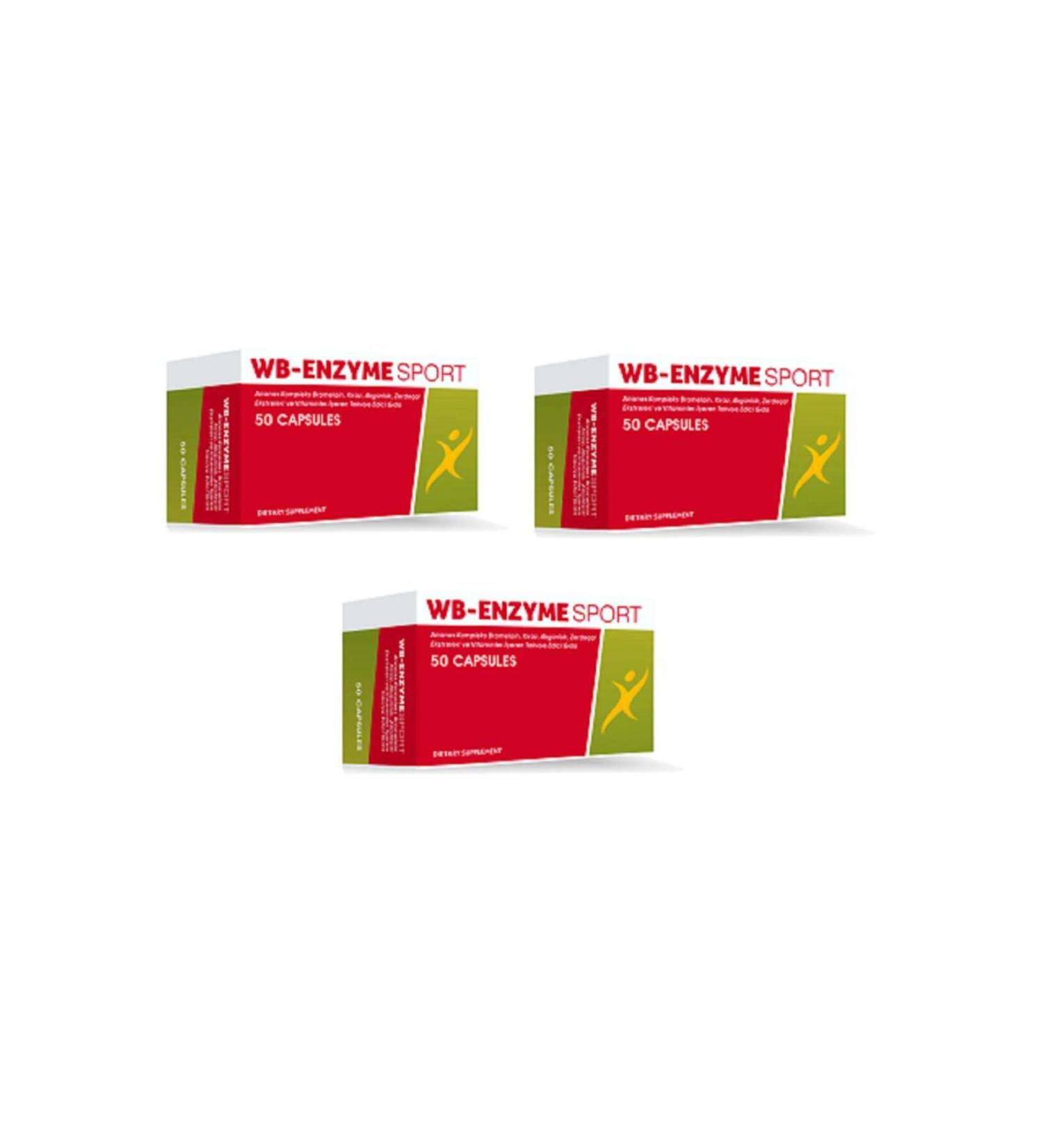 Force Nutrition Wb-enzyme(ANANAS) Sport 50 Capsules | 3 Pieces