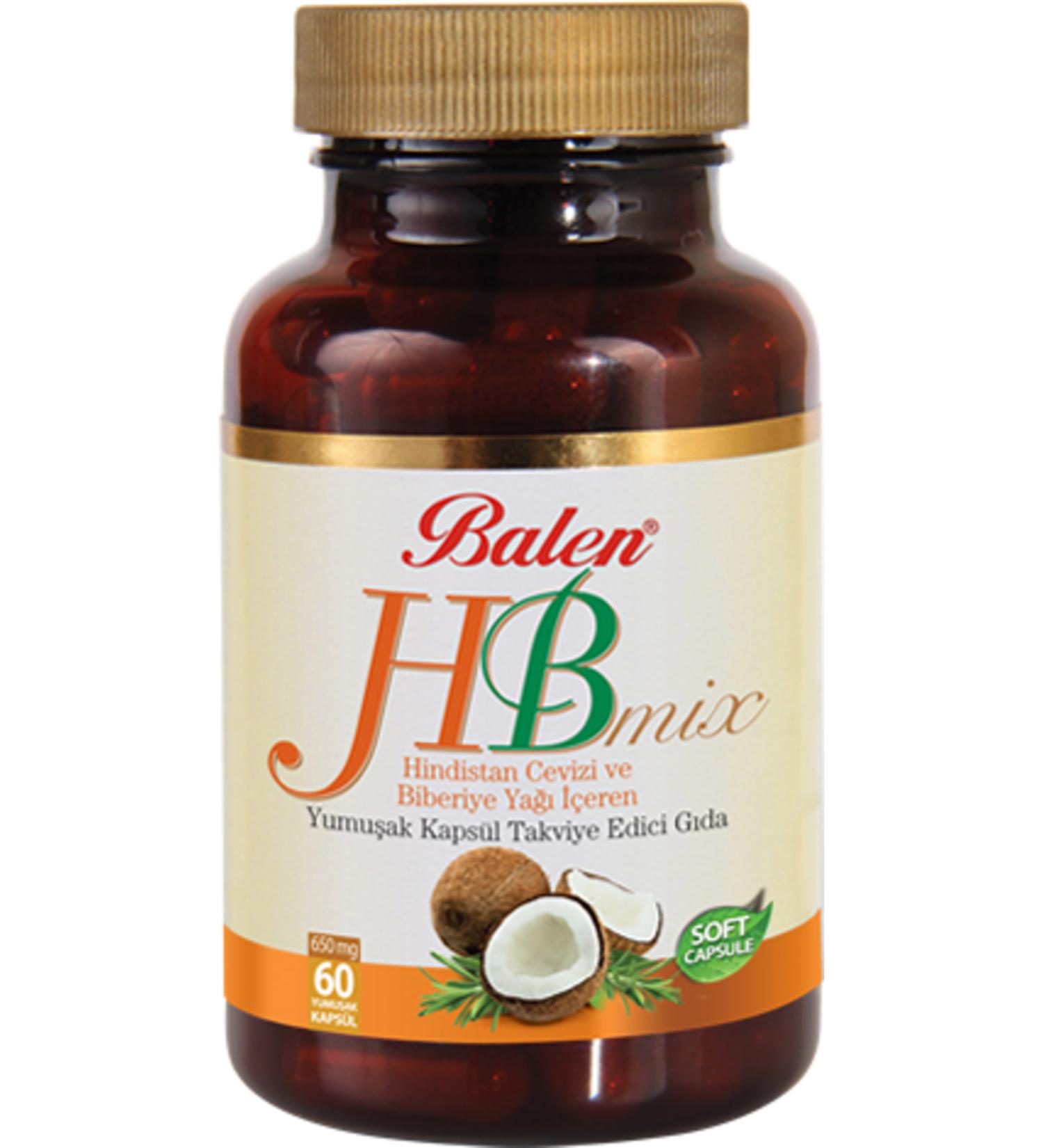 Balen Hb Mix Softgel Containing Coconut and Rosemary Oil