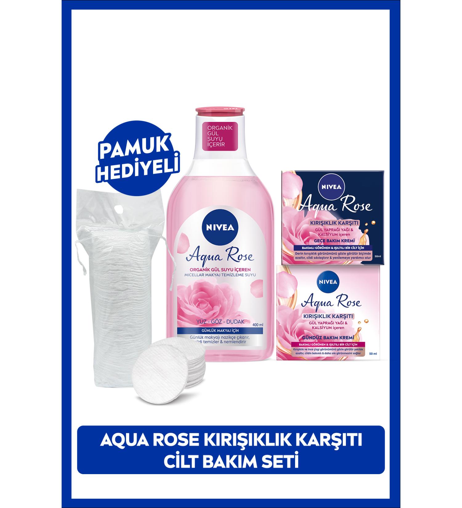 NIVEA Daily Micellar Make-Up Remover Water 400ml Anti-Wrinkle Day Cream 50ml and Night Cream 50ml - Buy Online on GoSupps.com
