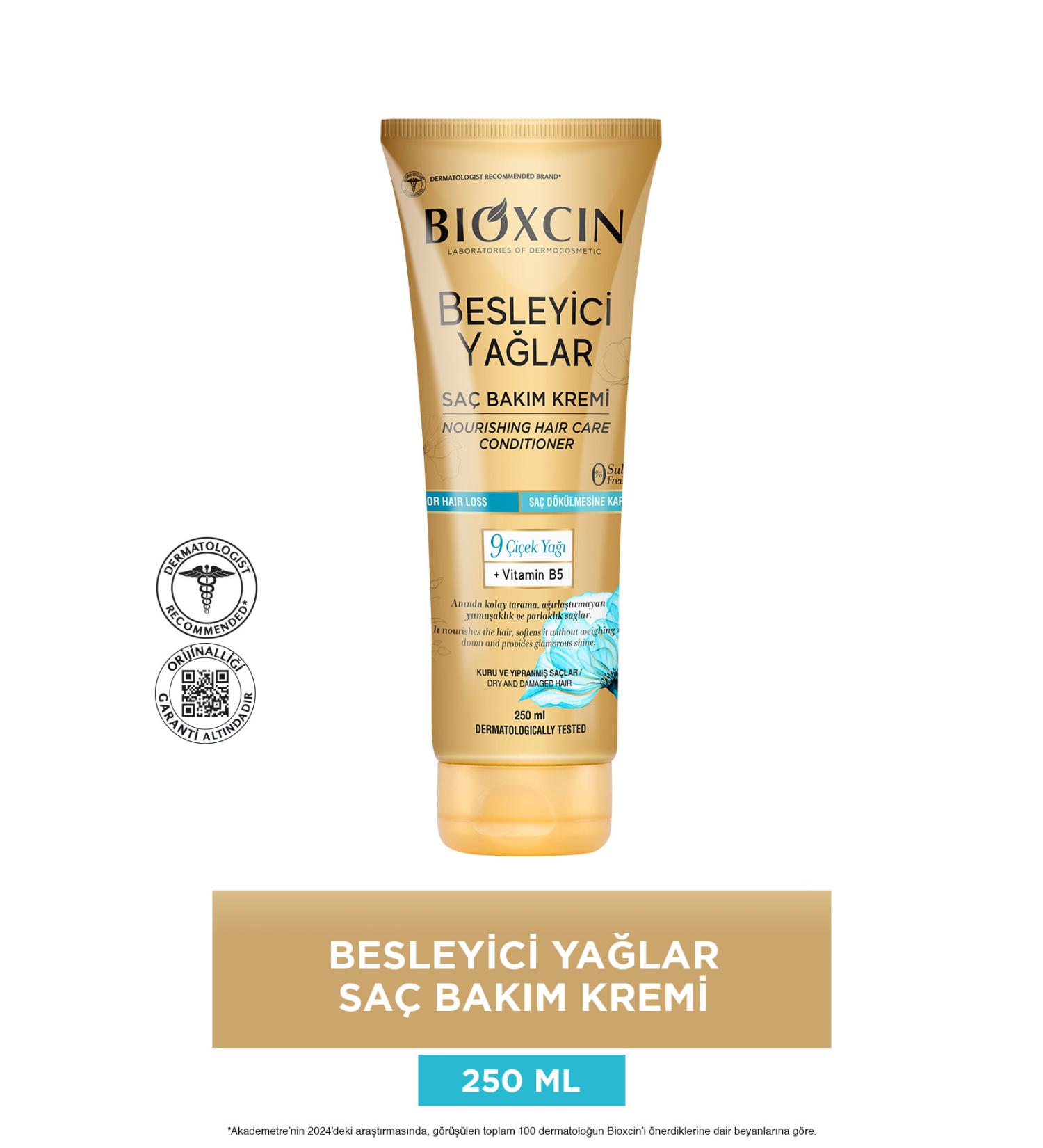 Bioxcin Nourishing Oils Care Conditioner 250 ML - Sulfate-Free Dry and Damaged Hair Anti-Hair Loss - Buy Online on GoSupps.com