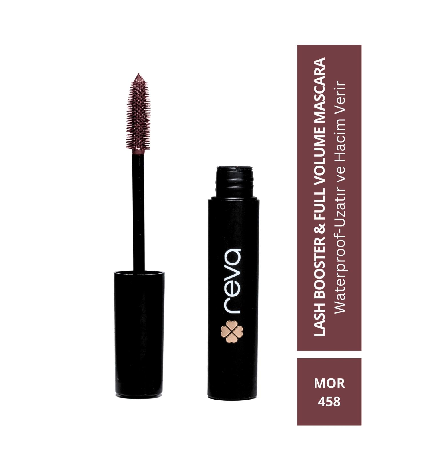 REVA Lash Booster & Full Volume Color Mascara Prune-Full Volume & Lengthening Color Mascara Purple 458 - Buy Online on GoSupps.com