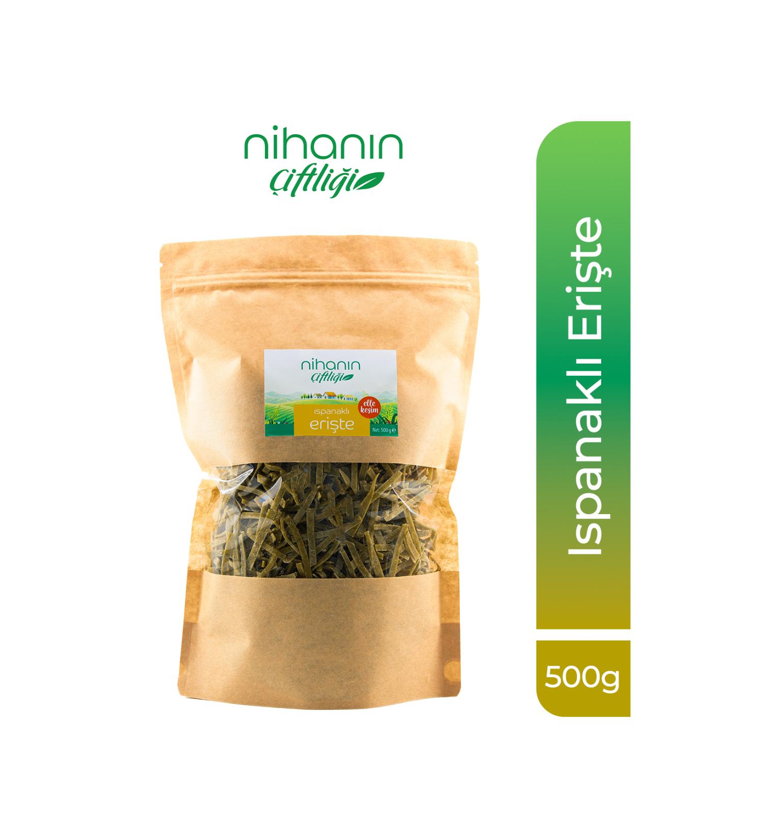 Nihan's Farm Noodles with Spinach 500g