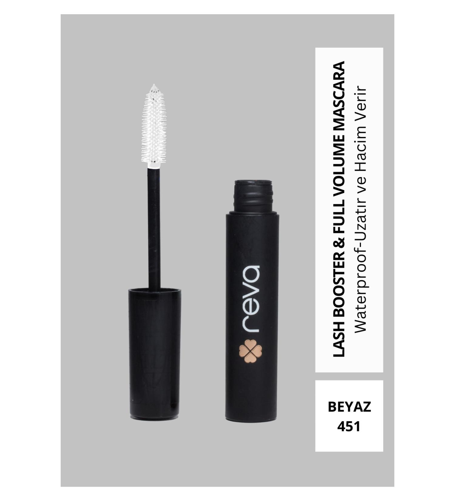REVA Lash Booster & Full Volume Color Mascara White-Full Volume & Lengthening Color Mascara White 451 - Buy Online on GoSupps.com
