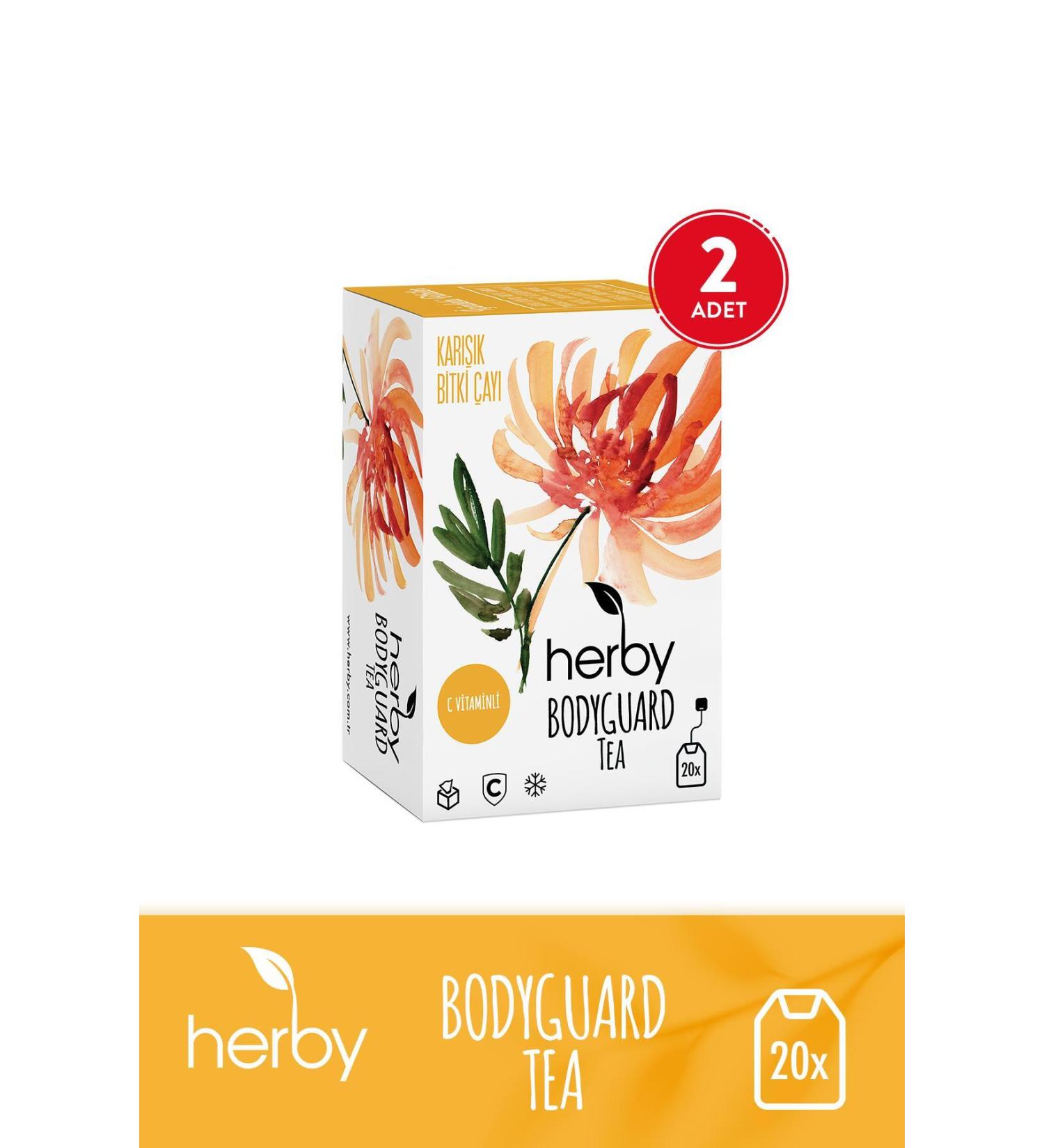 Herby Bodyguard Tea Vitamin C Herbal Tea Pack of 2 - Buy Online on GoSupps.com