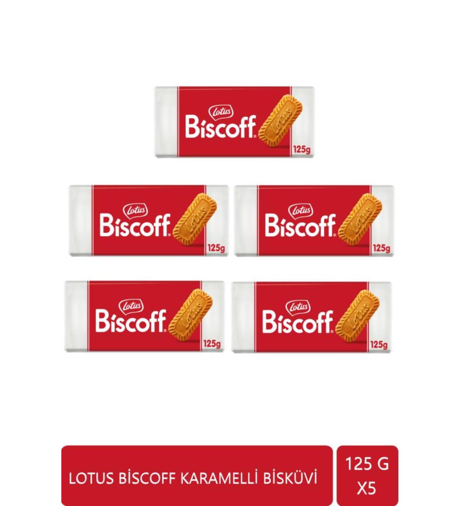 Lotus Biscoff Biscuits 125 gr Advantage Package 5 Pieces - Buy Online on GoSupps.com