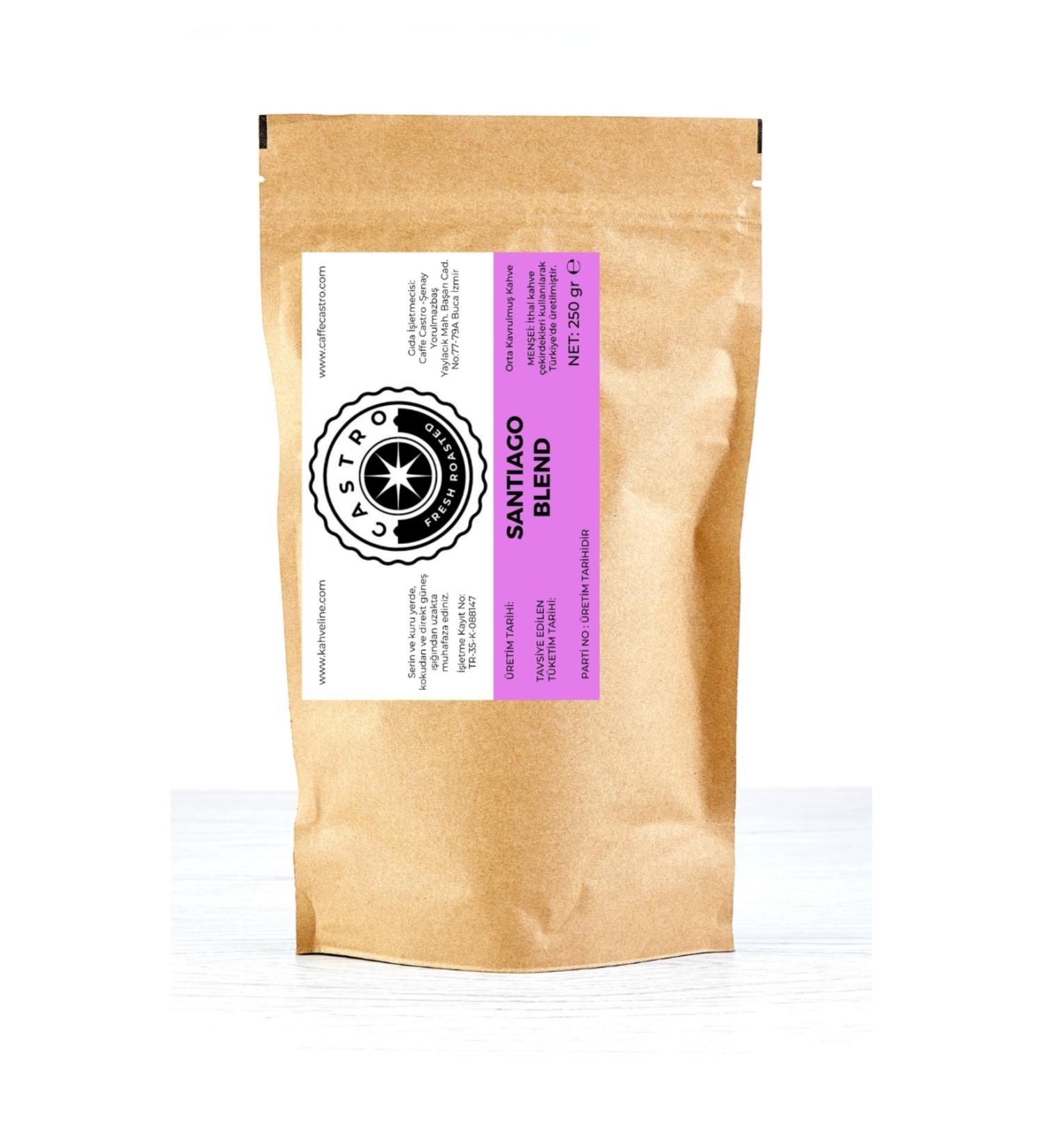 Castro Santiago Blend 250 Gr Filter Coffee (Ground)