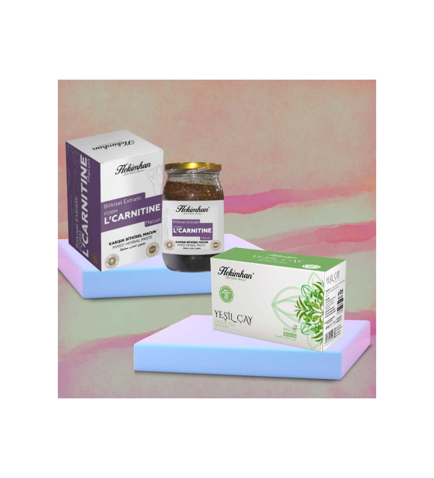 The Solution is Here Form L'CARNITINE PASTE + GREEN TEA 20 PIECES (To Protect Your Shape)