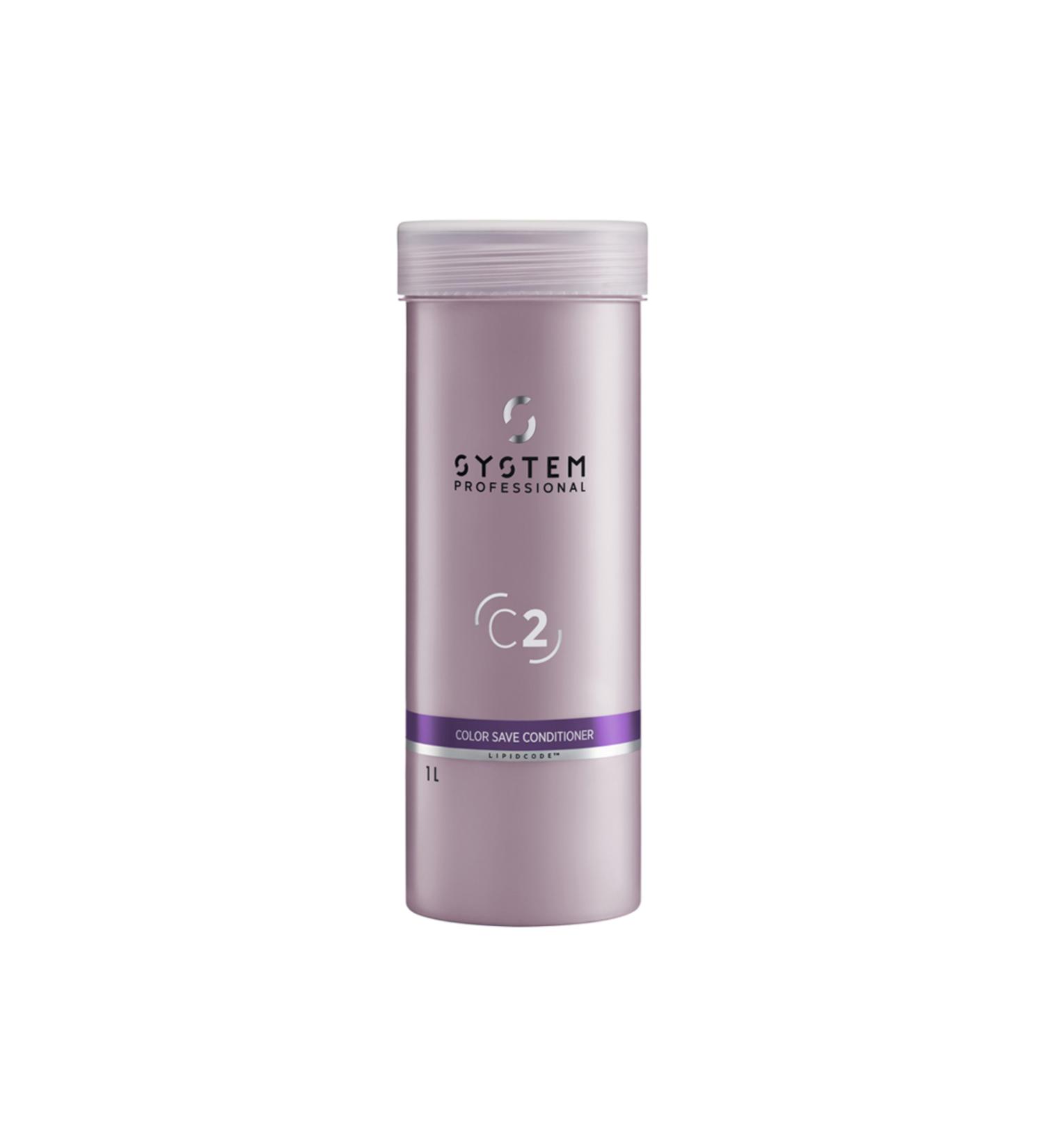 Wella System Professional Color Save C2 Color Protecting Care Cream for Dyed Hair 1000ml