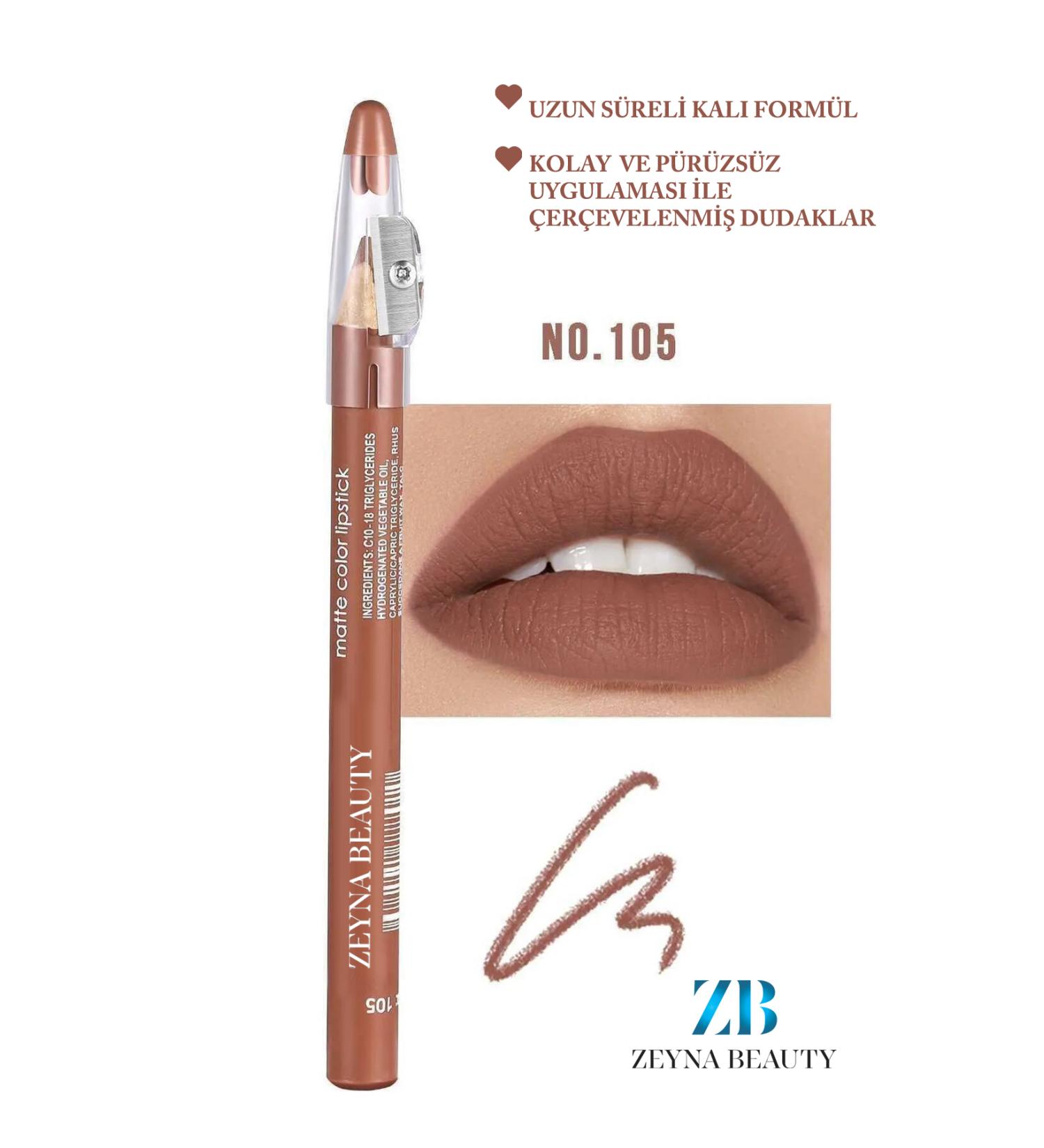 ZEYNABEAUTY Jumbo Lipliner Waterproof -Matte Jumbo Lipliner Waterproof