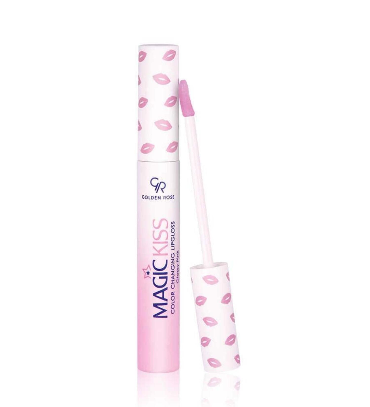Golden Rose Magic K ss Color Changing Lipgloss Glossy Pink