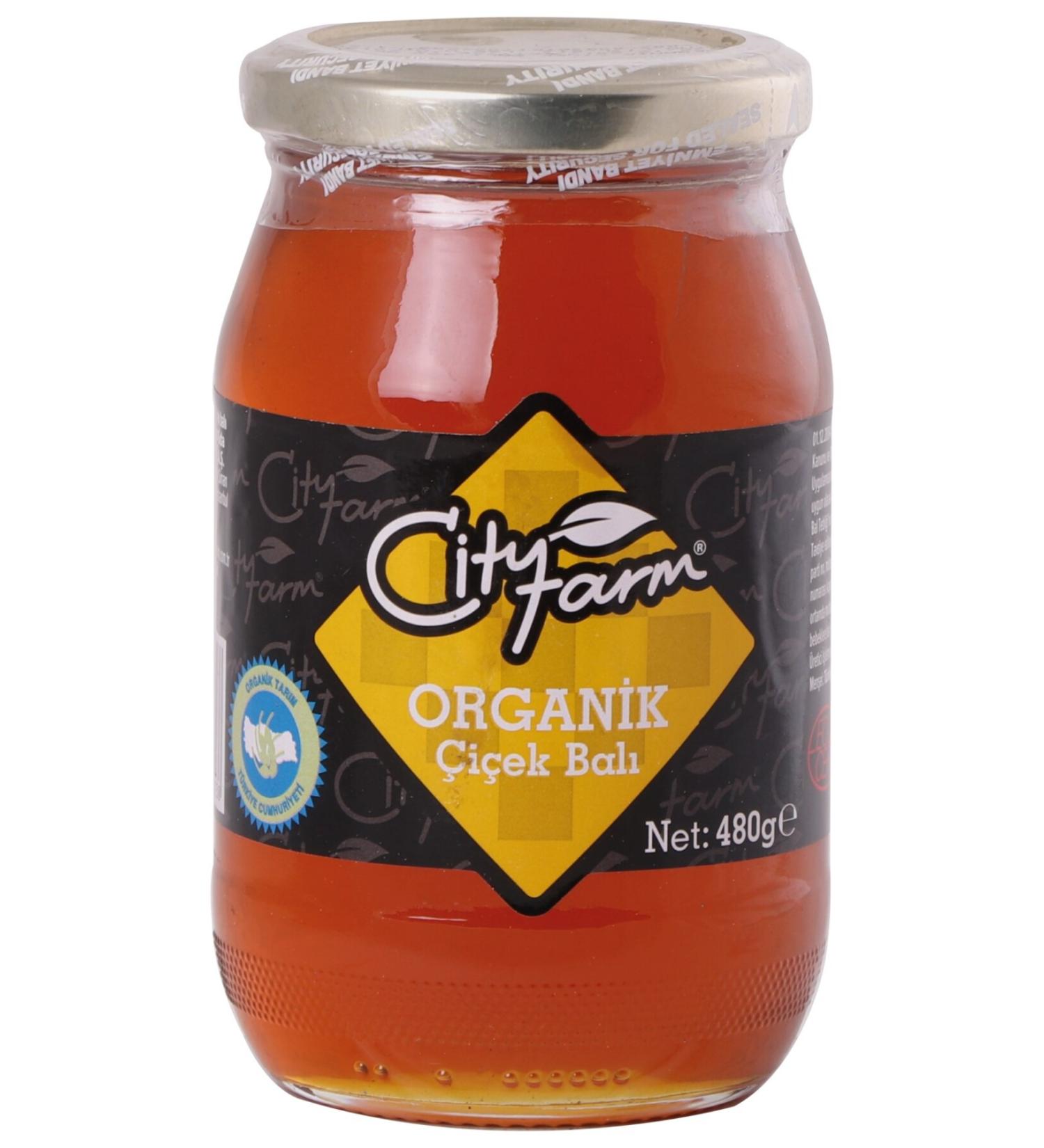 CityFarm Organic flower honey 480 gr
