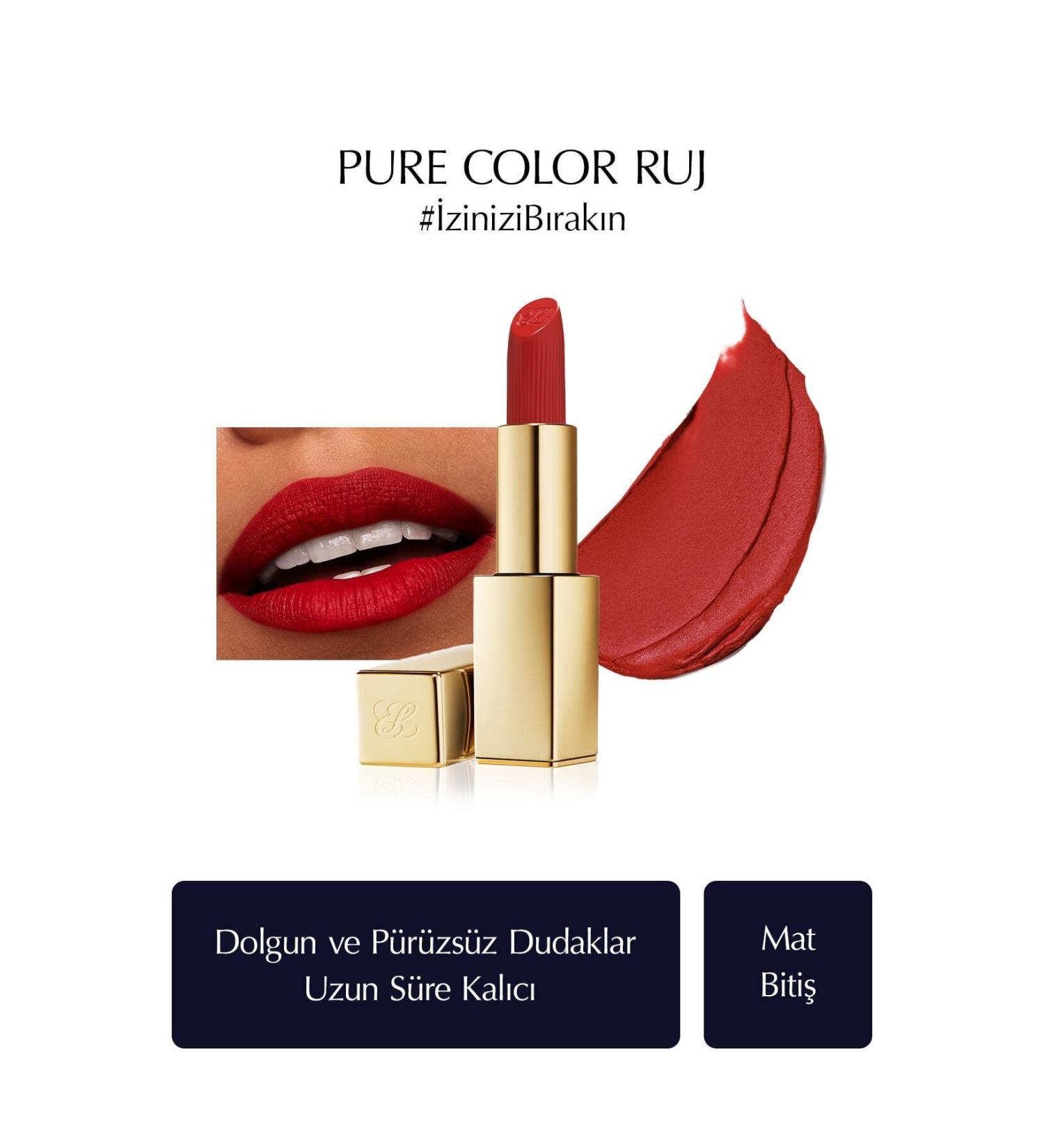 Estee Lauder Lipstick Matte Finish with High Pigmentation that Gives Plump Smooth Appearance-699 KEYON.157