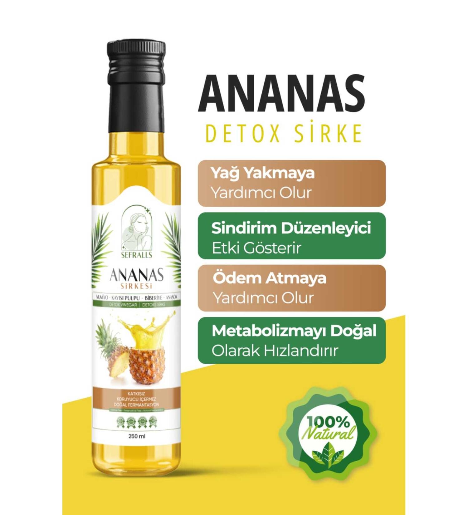 Sefralls Detox Form Vinegar Containing Pineapple. Helps Lose Weight - Buy Online on GoSupps.com