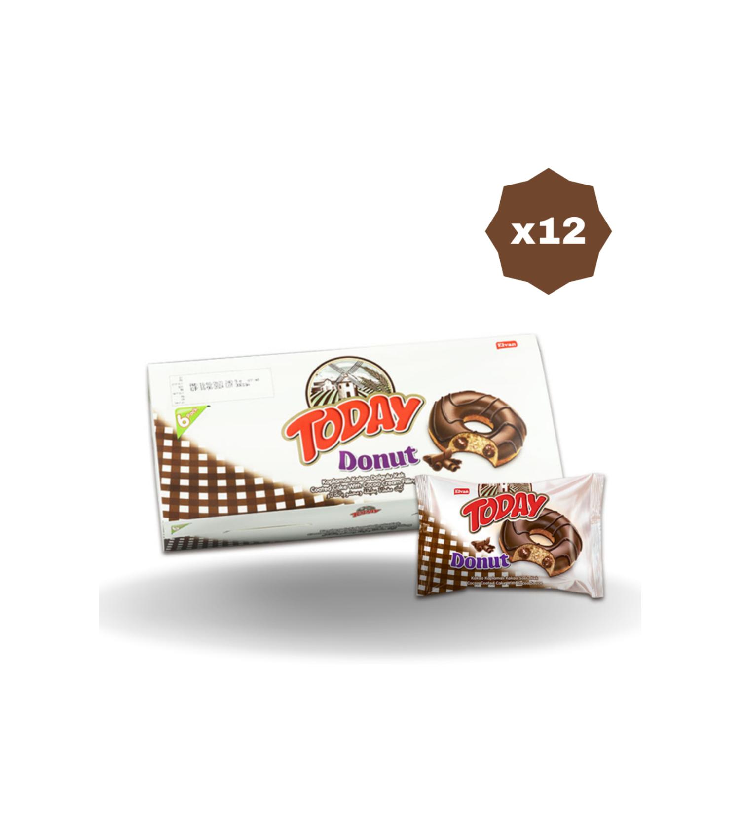 Elvan TODAY DONUT COCOA CAKE MULTIPACK 35 GR 6 PIECES (12 PACKS)