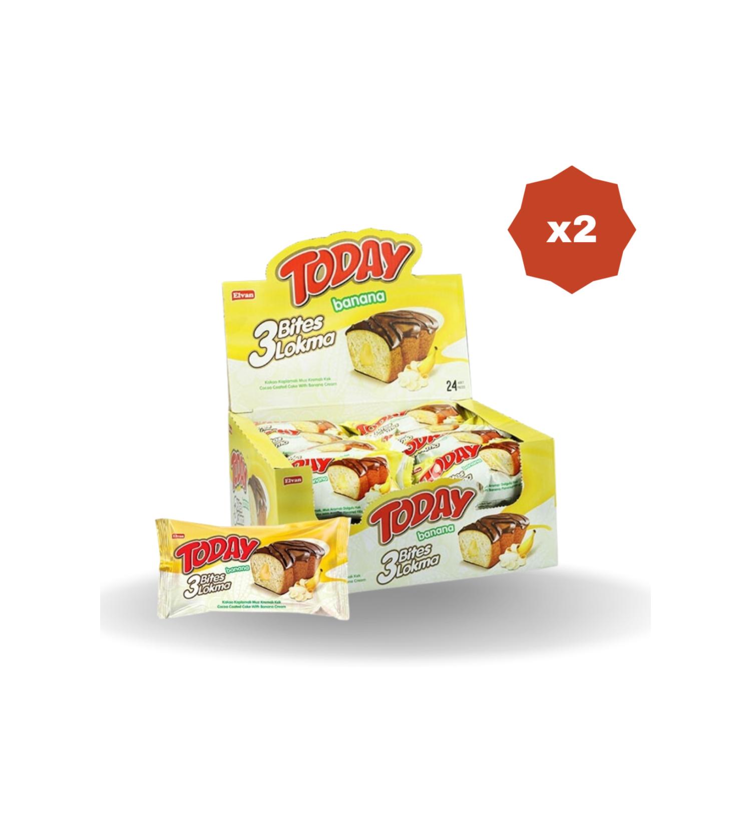 Elvan TODAY 3 B TES BANANA 40 GR 24 PIECES - (2 PACKS)