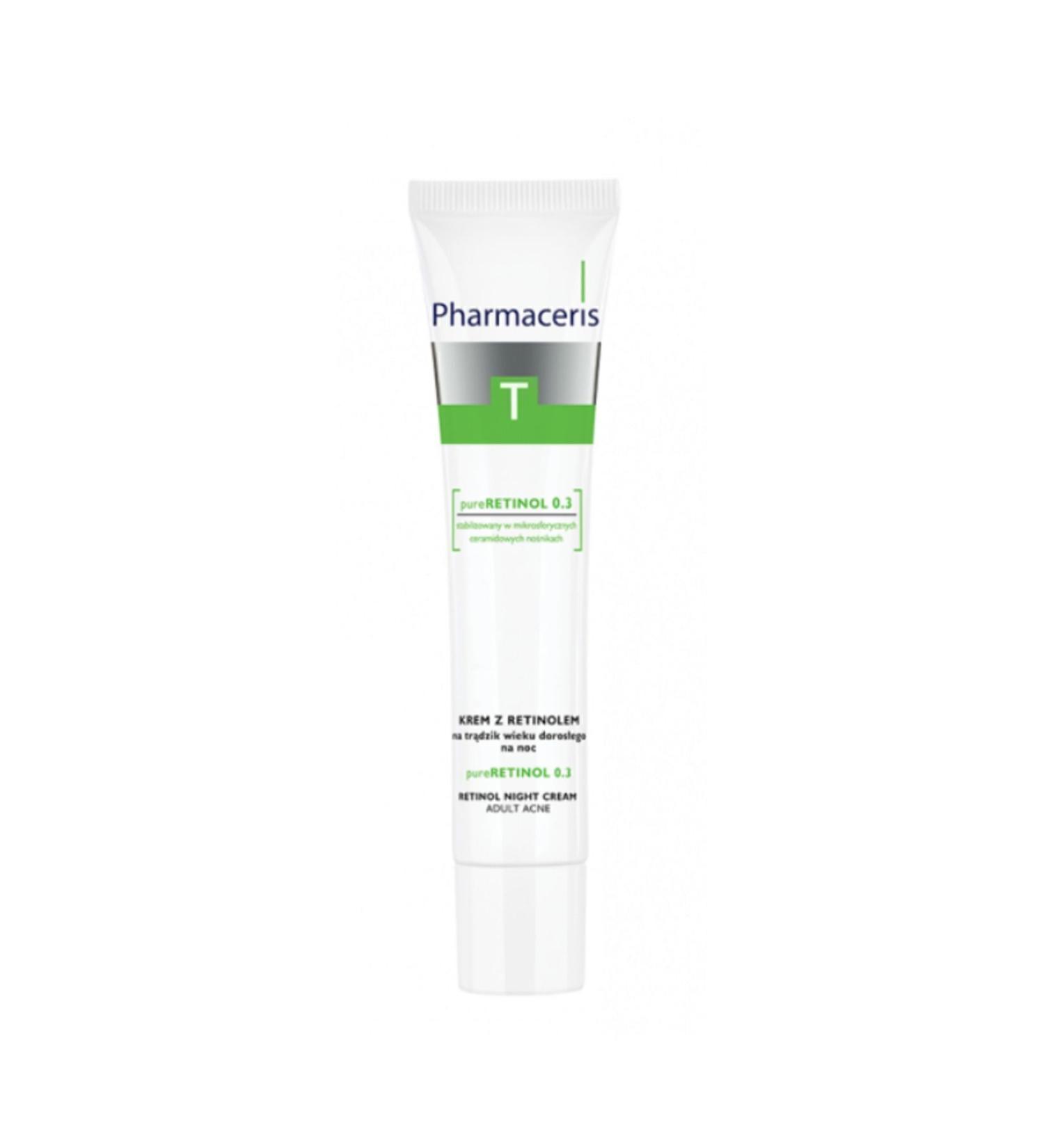 Pharmaceris Anti-Blackhead Acne and Wrinkle Night Cream With Pure Retinol Content eleg.2498