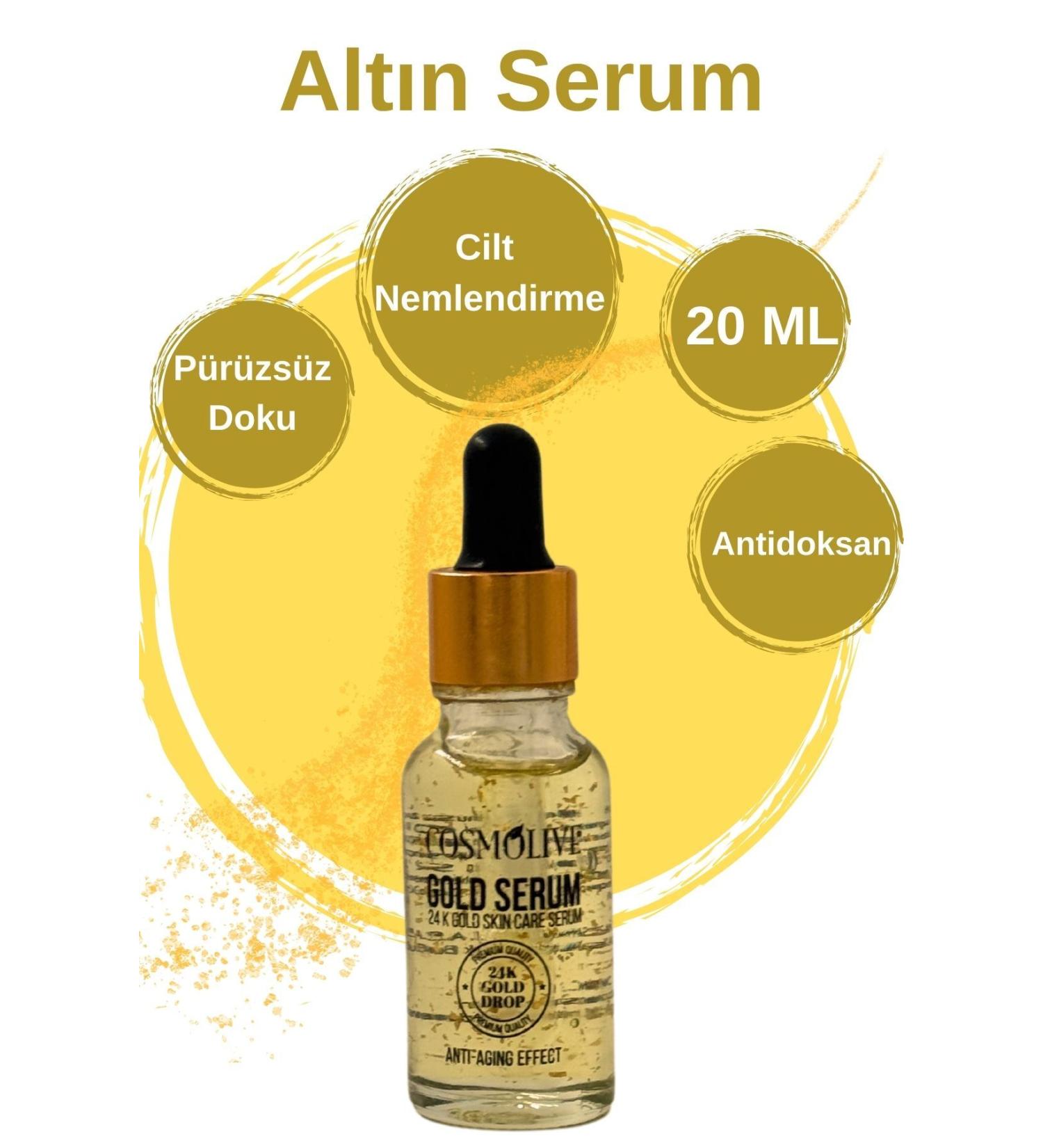 Cosmolive 24k Gold Skin Care Serum 20ml - Buy Online on GoSupps.com