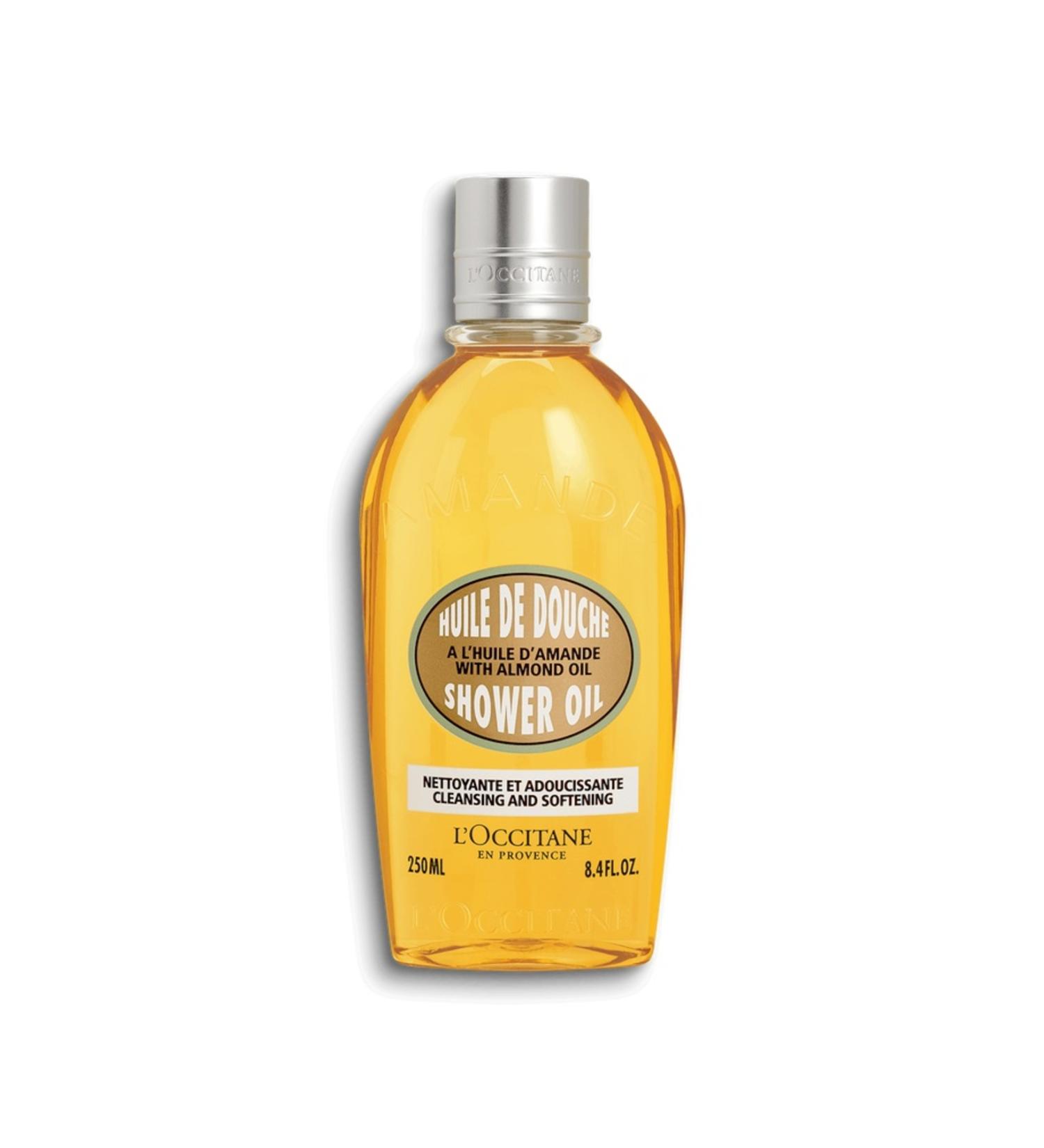 L'Occitane Almond Shower Oil - Nourishing Moisturizing Shower Gel with Vitamin E and Sweet Almond Oil 250ML