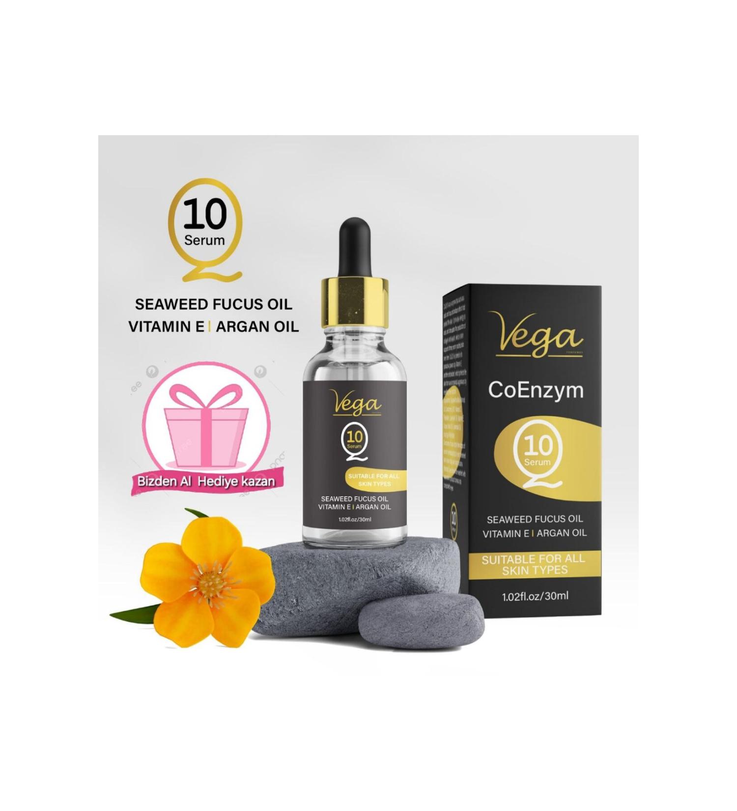 Q10 Anti-Wrinkle Skin Serum Lavender Oil Essence Almond Oil Grape Seed Oil 30ml - Buy Online on GoSupps.com