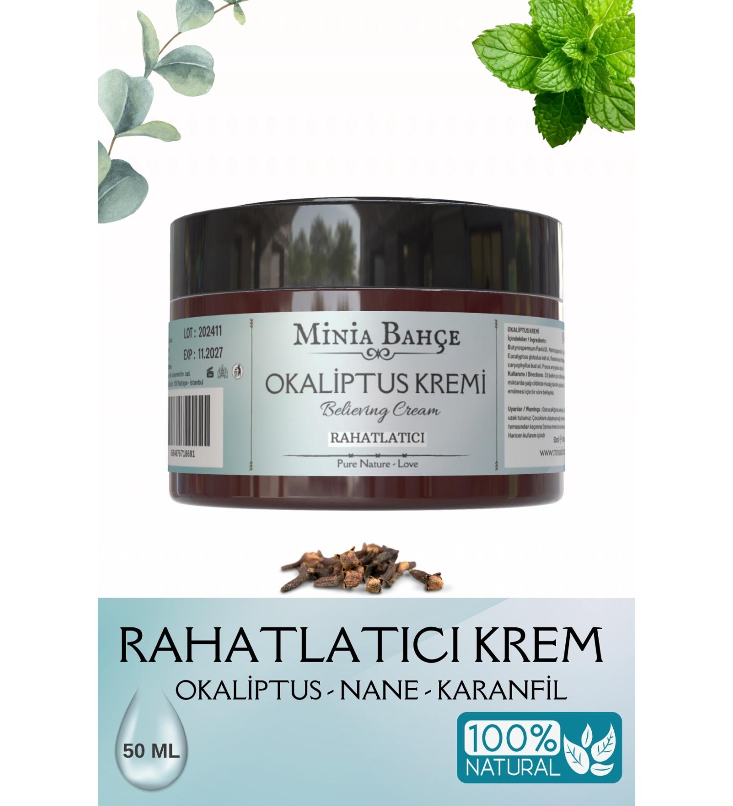 Minia Garden Plant and Art Workshop Eucalyptus cream 50ml. 0 Natural