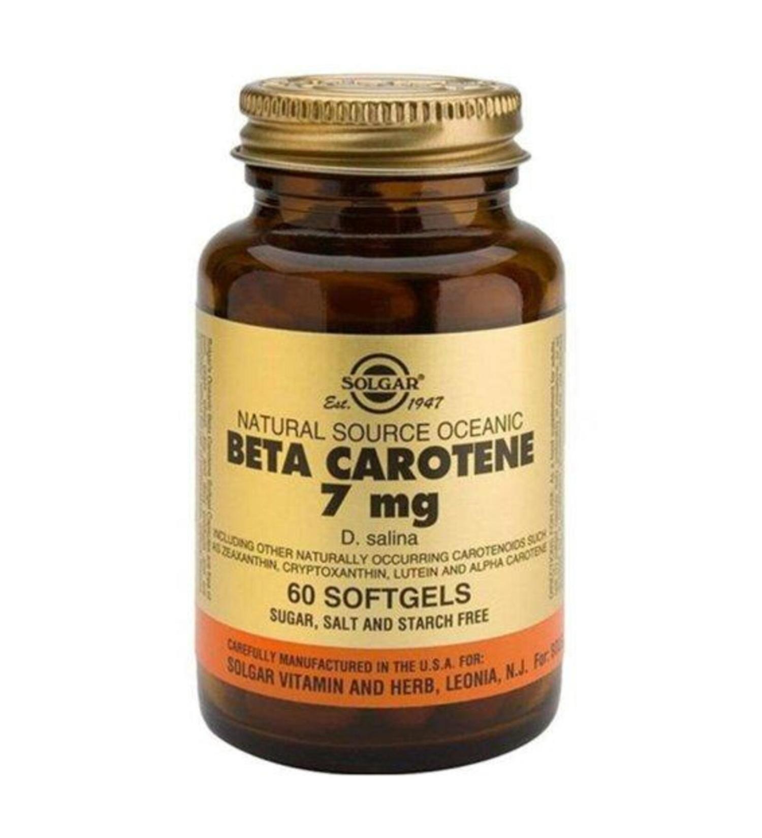 Solgar Beta Carotene 7 Mg 60 Capsules