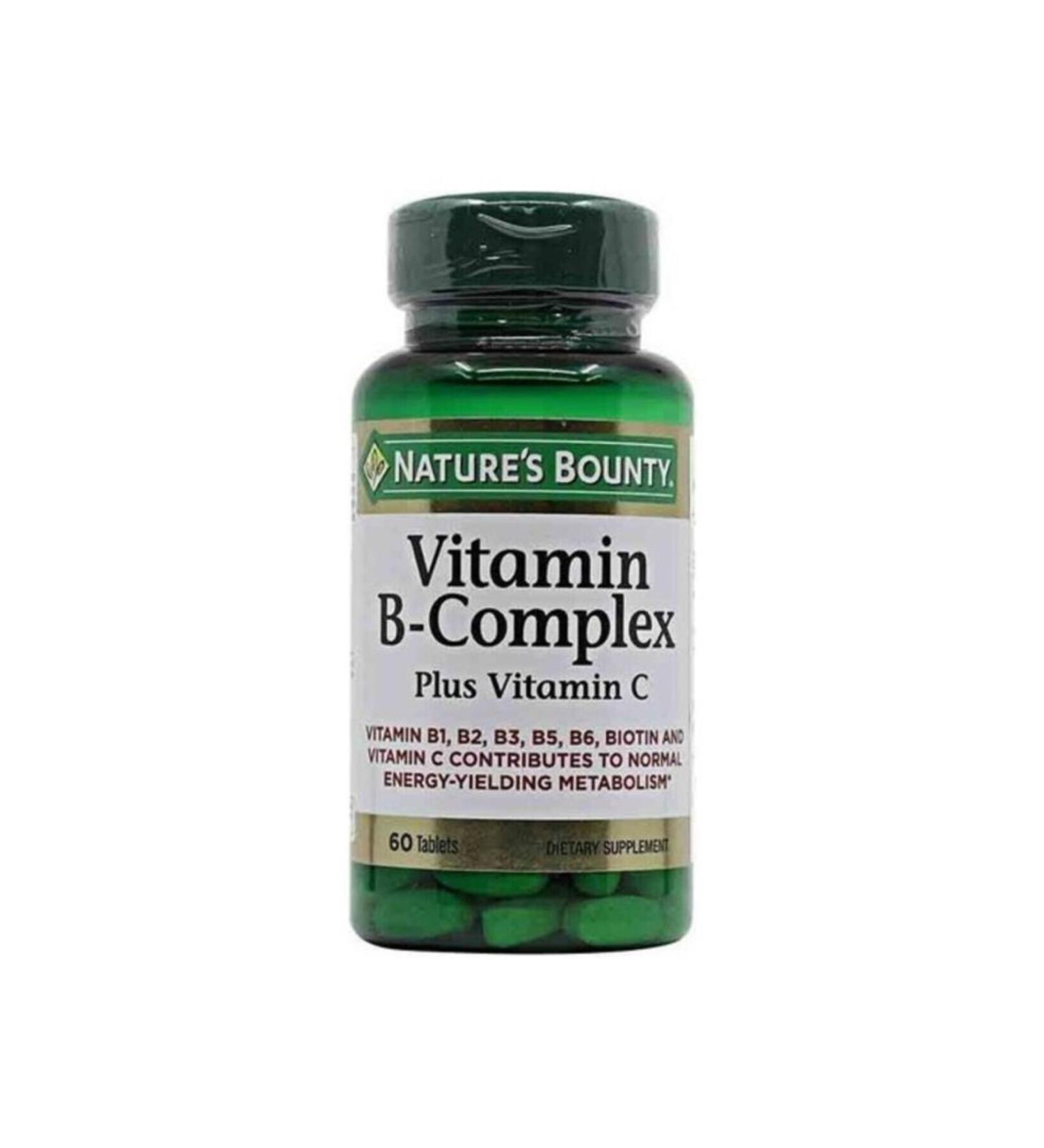 Natures Bounty Vitamin B-complex Plus Vitamin-c 60 Tablets