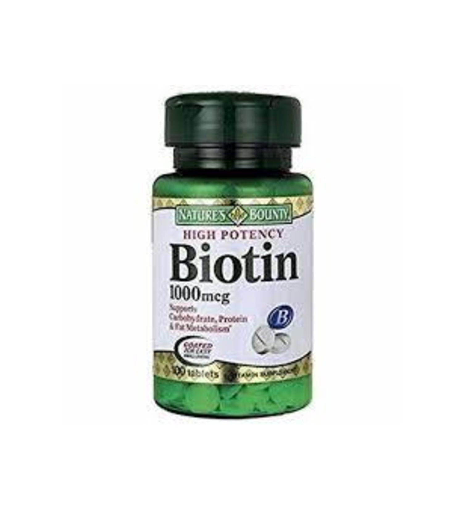 Natures Bounty Biotin 1000 Mcg 100 Tablets