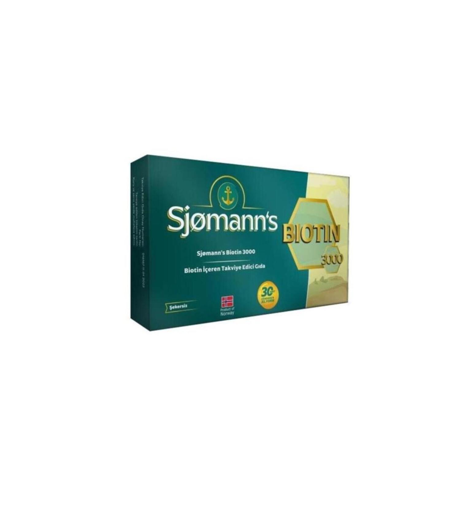 Sjomann's Biotin 30 Chewable Tablets