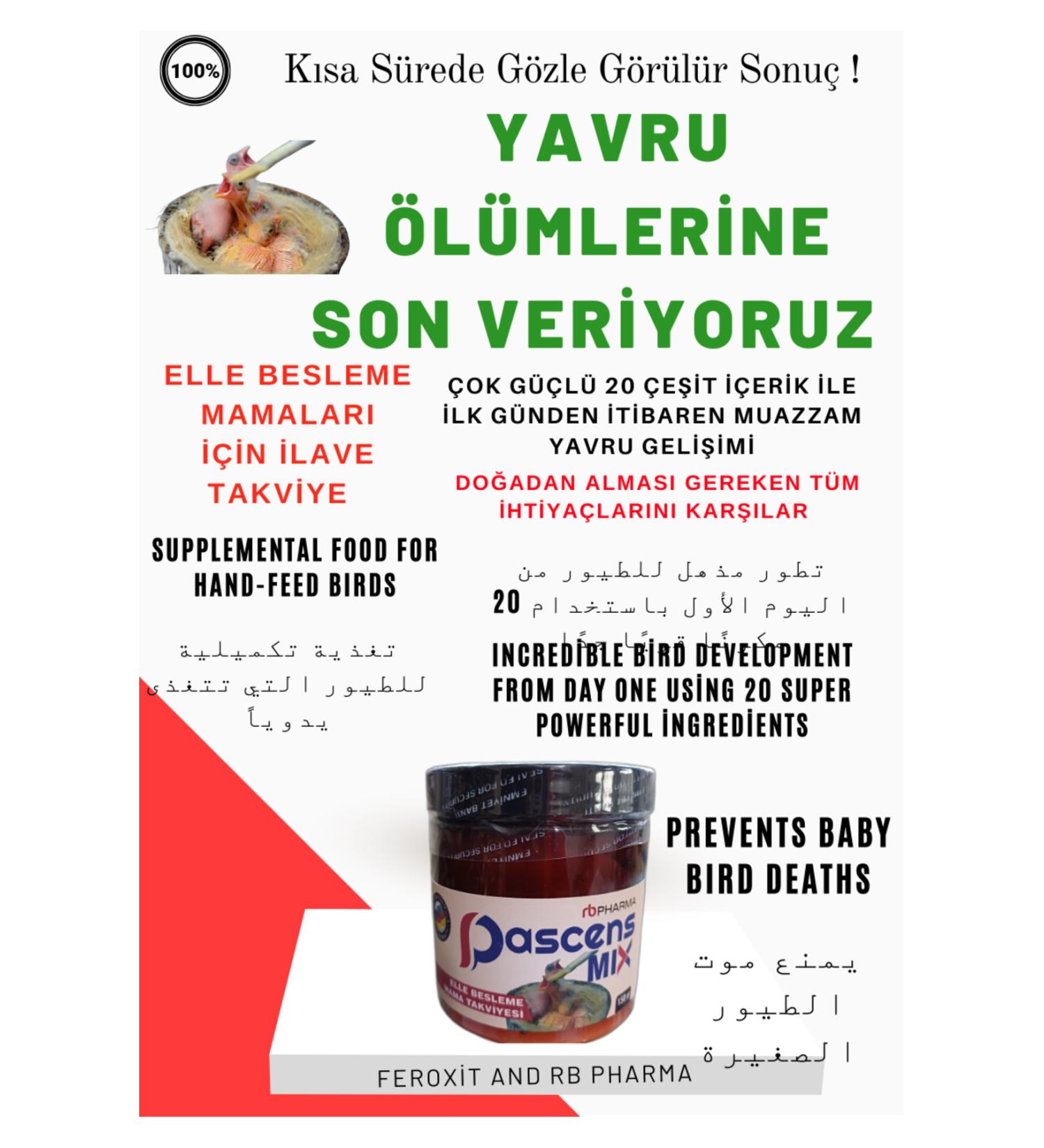 RB PHARMA Hand Feeding Food Supplement (For All Bird Species) 150 gr