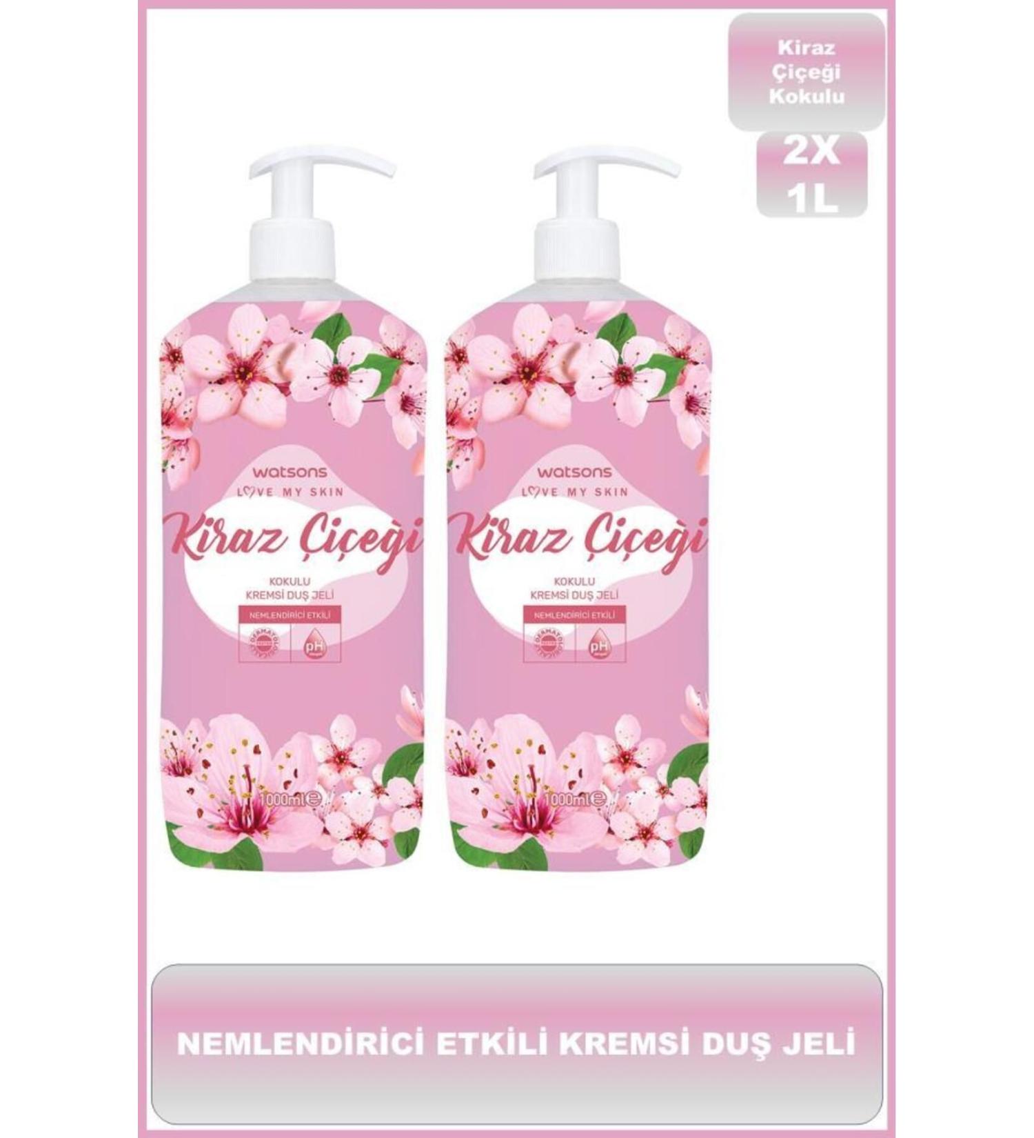 Watsons Creamy Shower Gel That Softens Skin and Provides a Smooth Feeling - Cherry Blossom 2 Pieces eleg.2942