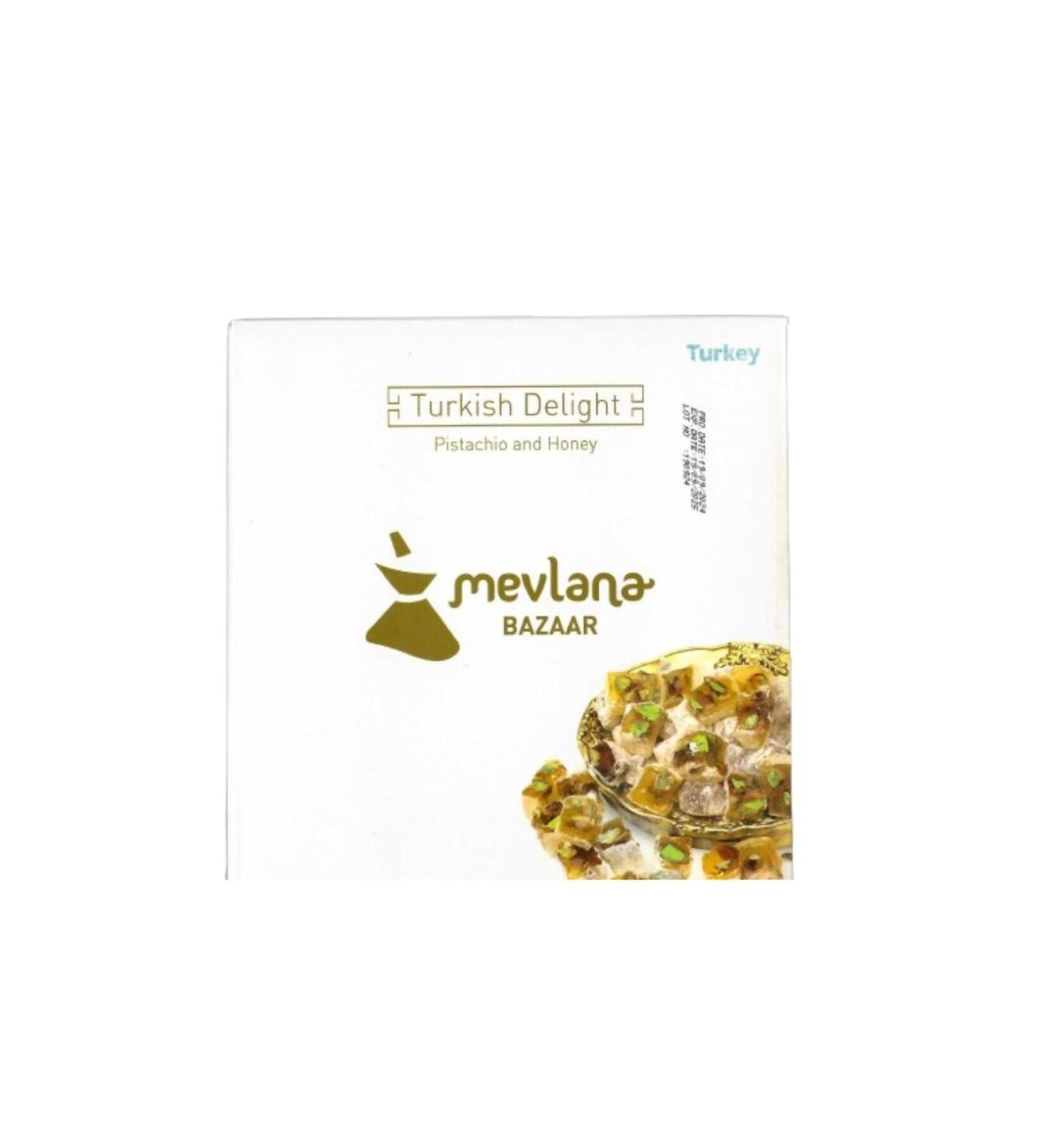 MEVLANA BAZAAR Turkish Delight with Pistachio and Honey 550 GR