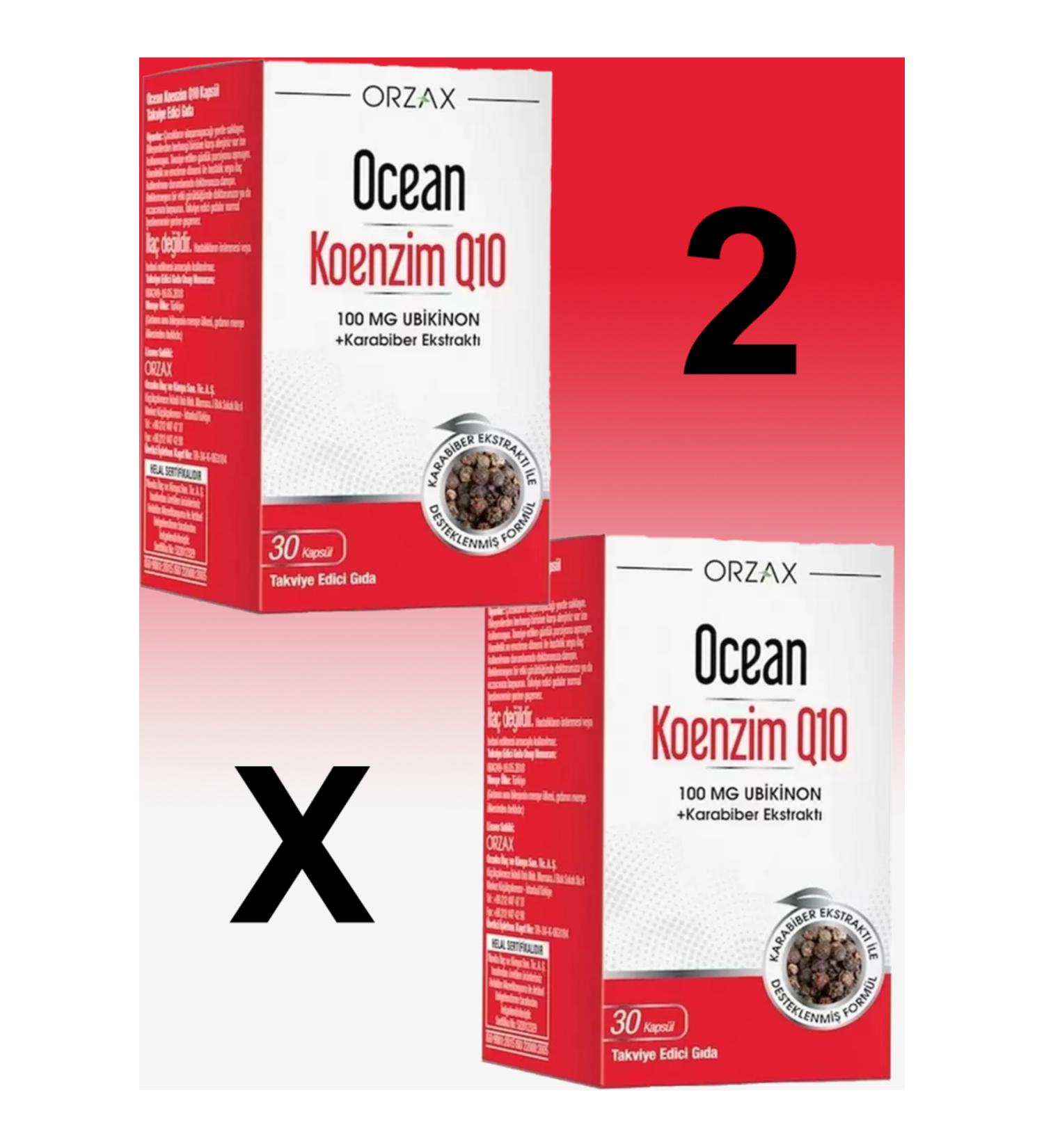 Ocean Coenzyme Q10 100 Mg 30 Capsules X2