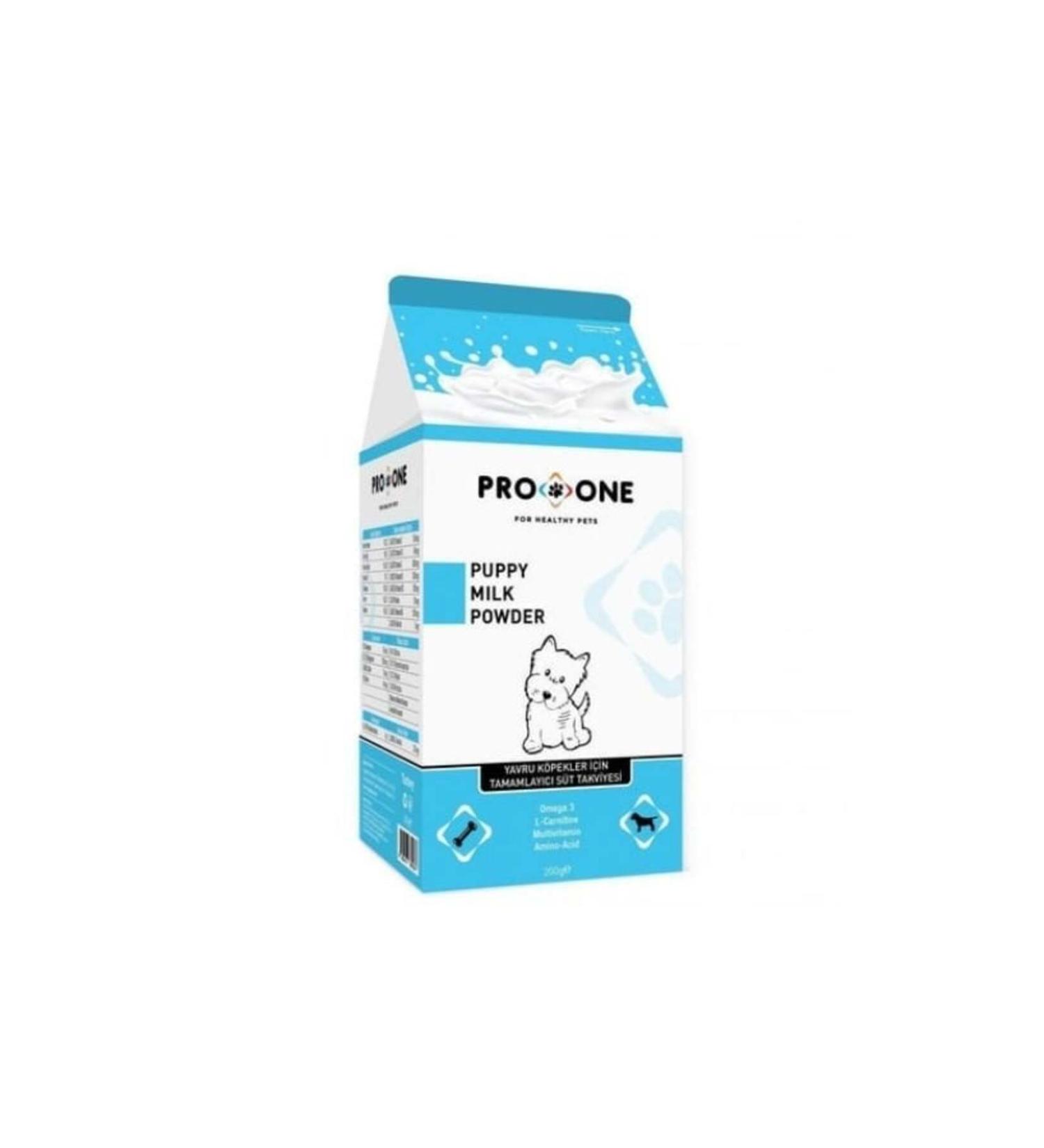 pro one Proone Puppy Milk Powder Complementary Milk Supplement for Puppies 200 gr - Petshopundan
