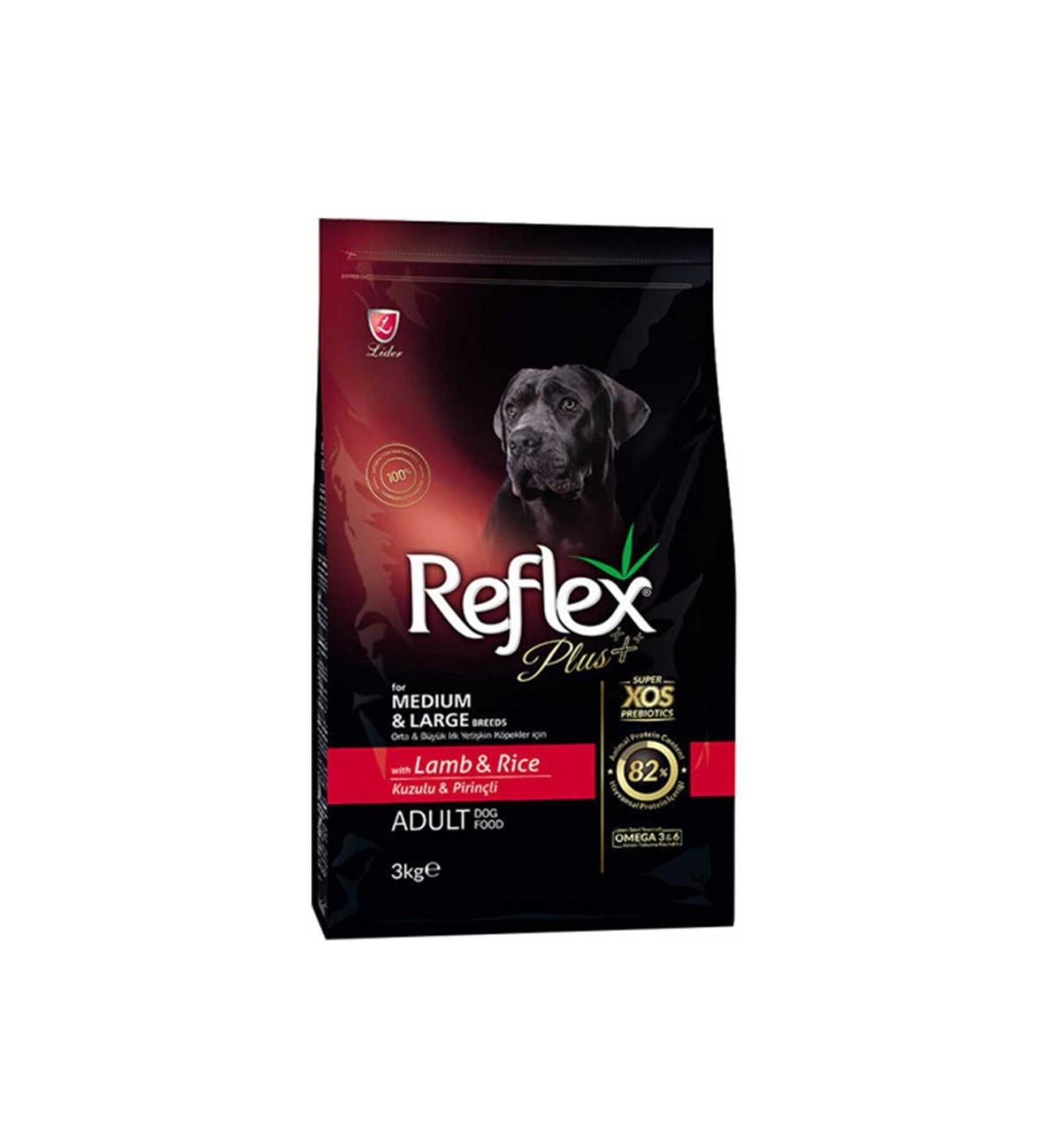 Reflex Plus M/l Adult Lamb Meat Dog Food 3 Kg Rfx-105