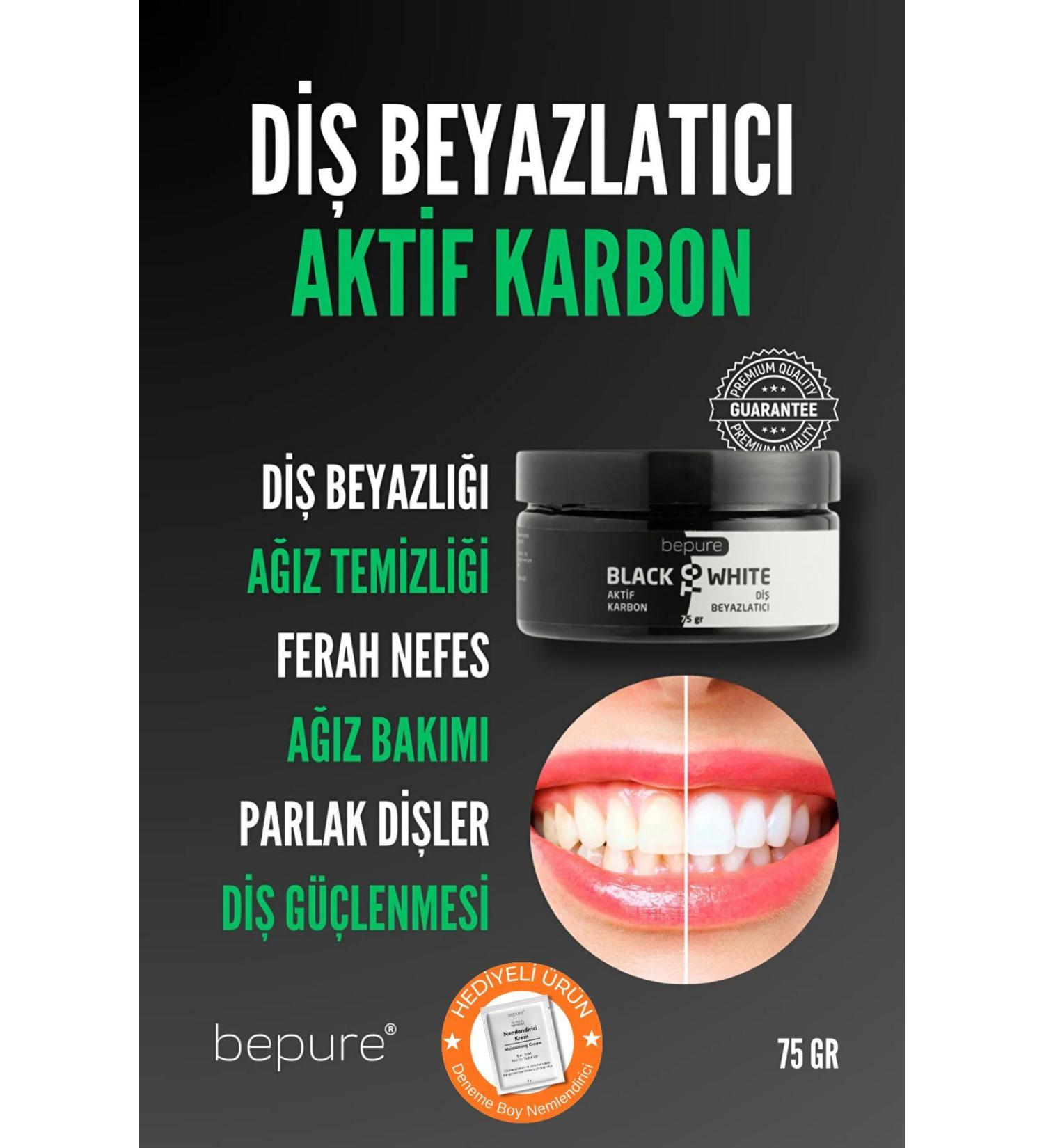 Bepure Teeth Whitening Powder Teeth Cleaning and Teeth Whitening Active Carbon 75 gr - Buy Online on GoSupps.com