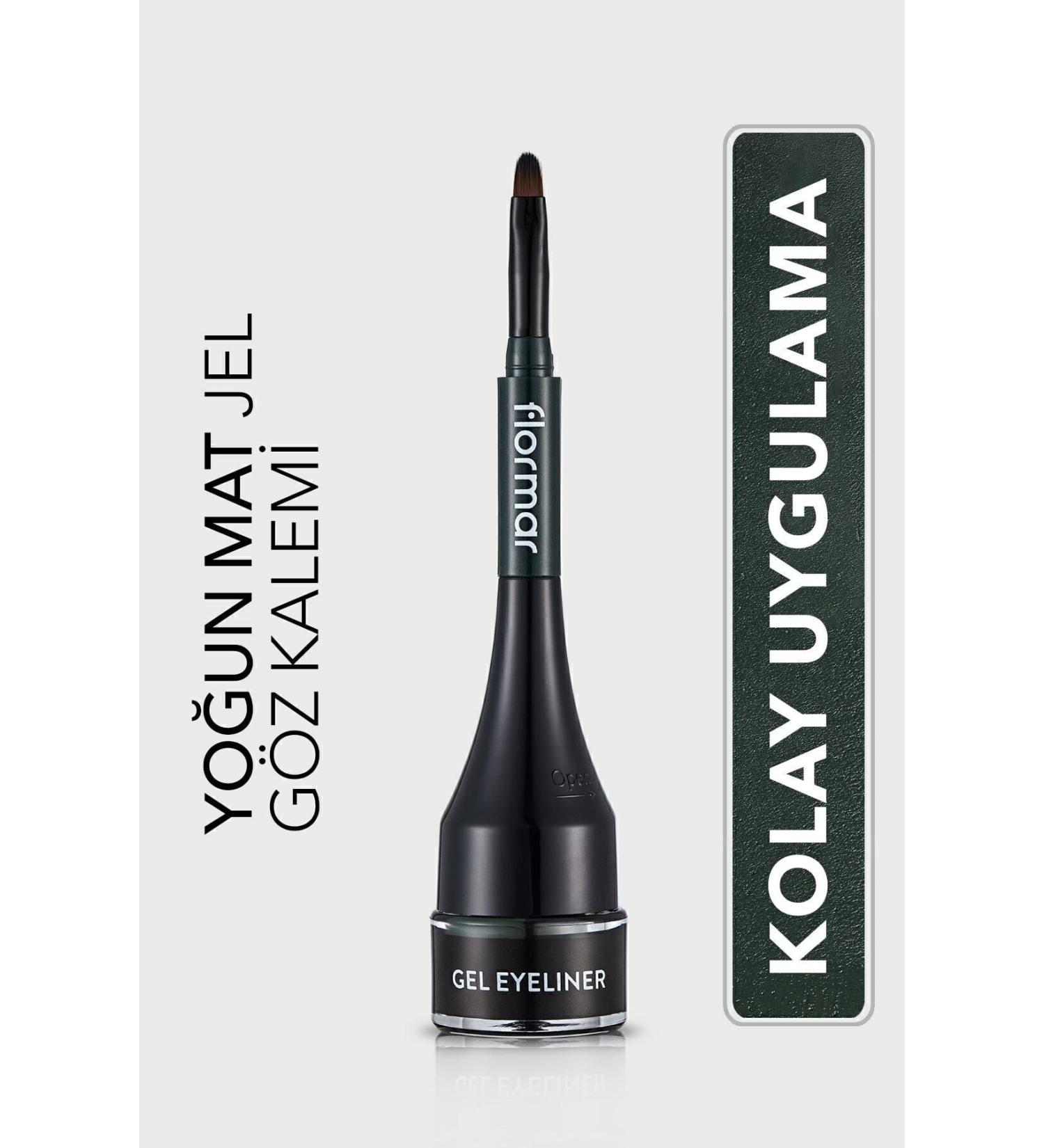 Flormar Long Lasting Matte Gel Eyeliner with Pigment (GREEN) Gel Eyeliner 004NATUL NB 867