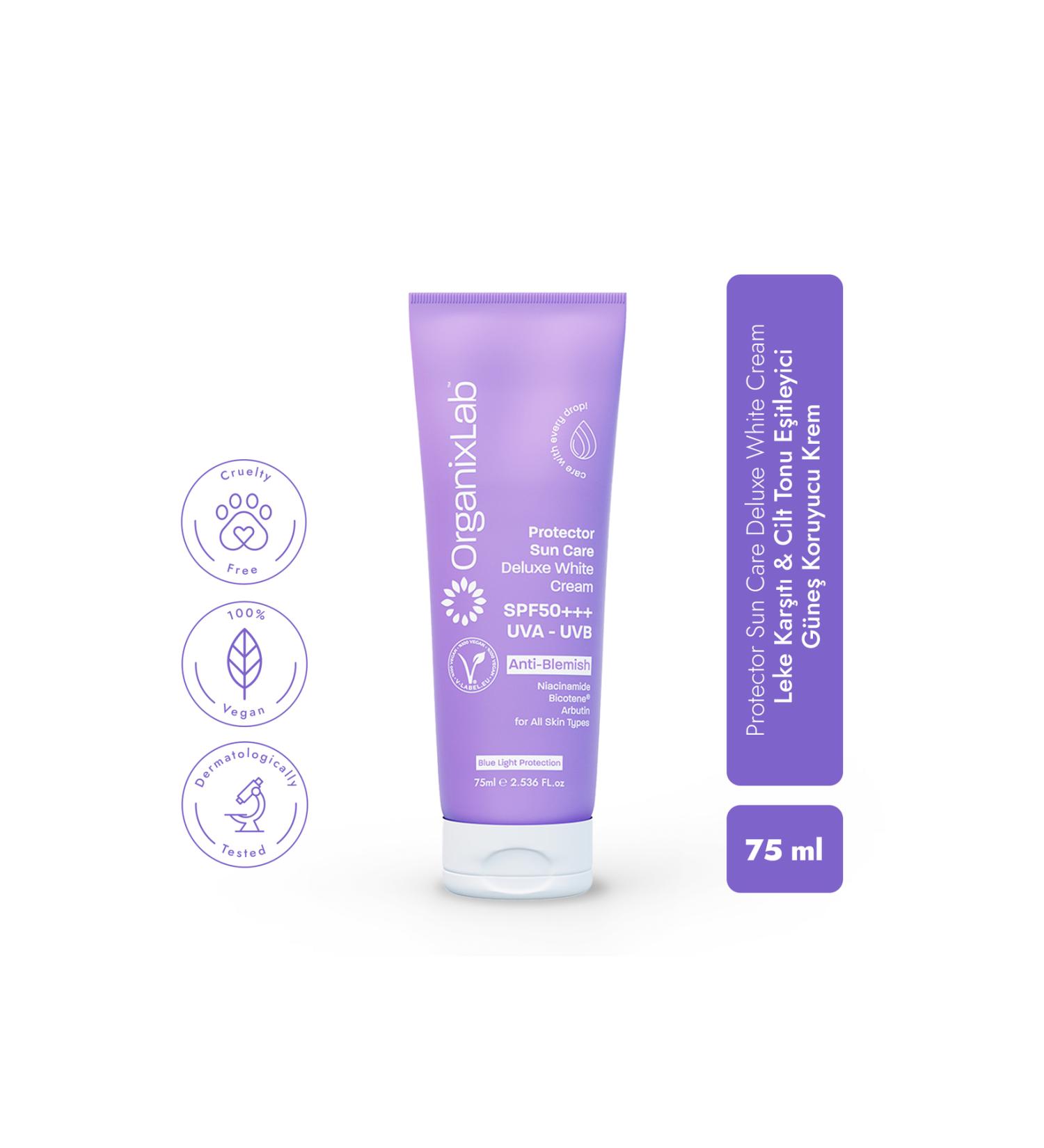 Organixlab Sunscreen Effective Anti-Spot Face Cream I Uva and Uvb Effective Spf 50 Sun Cream 75 ml - Buy Online on GoSupps.com