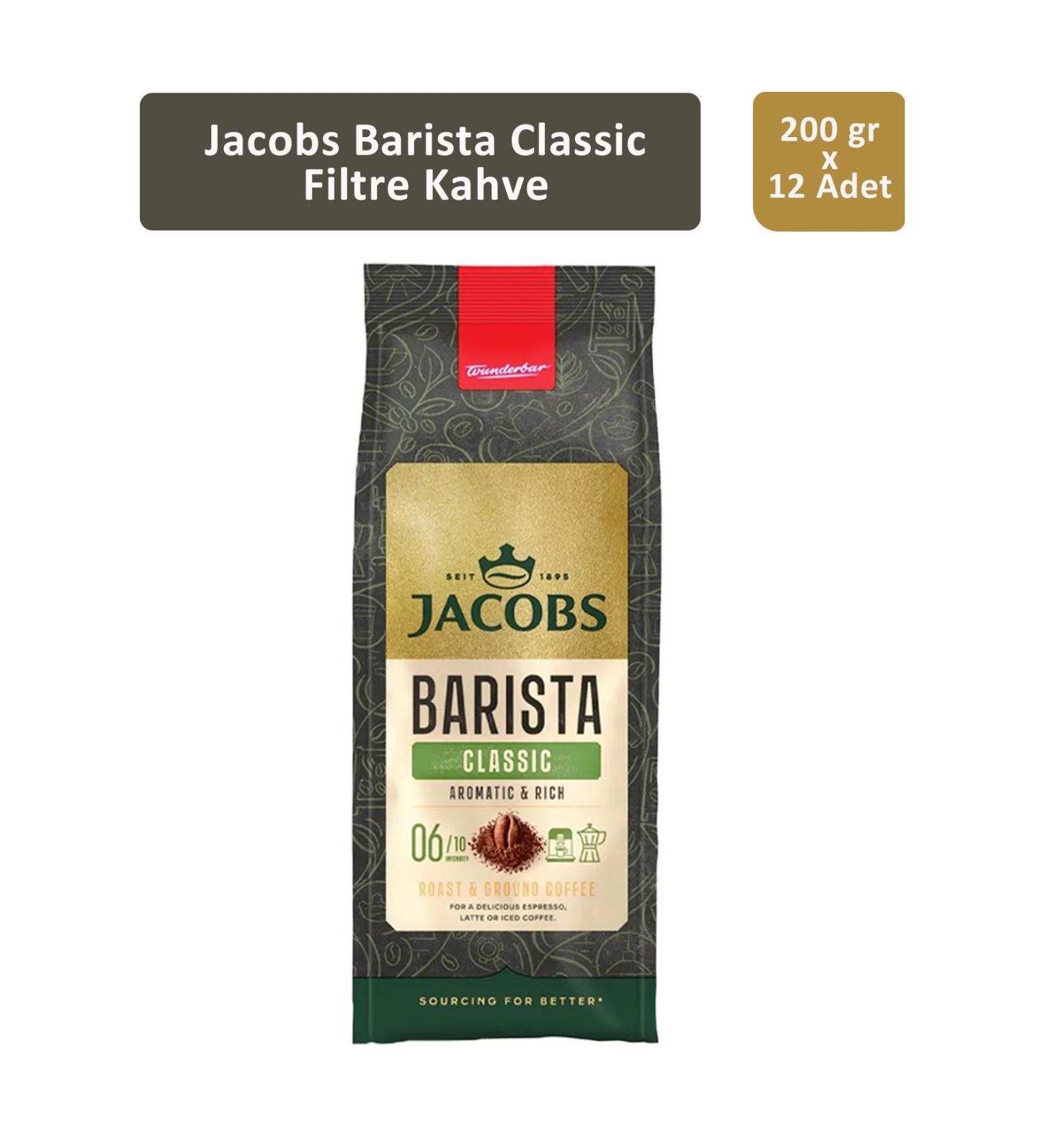 Jacobs Barista Classic Filter Coffee 200 gr x 12 Pieces