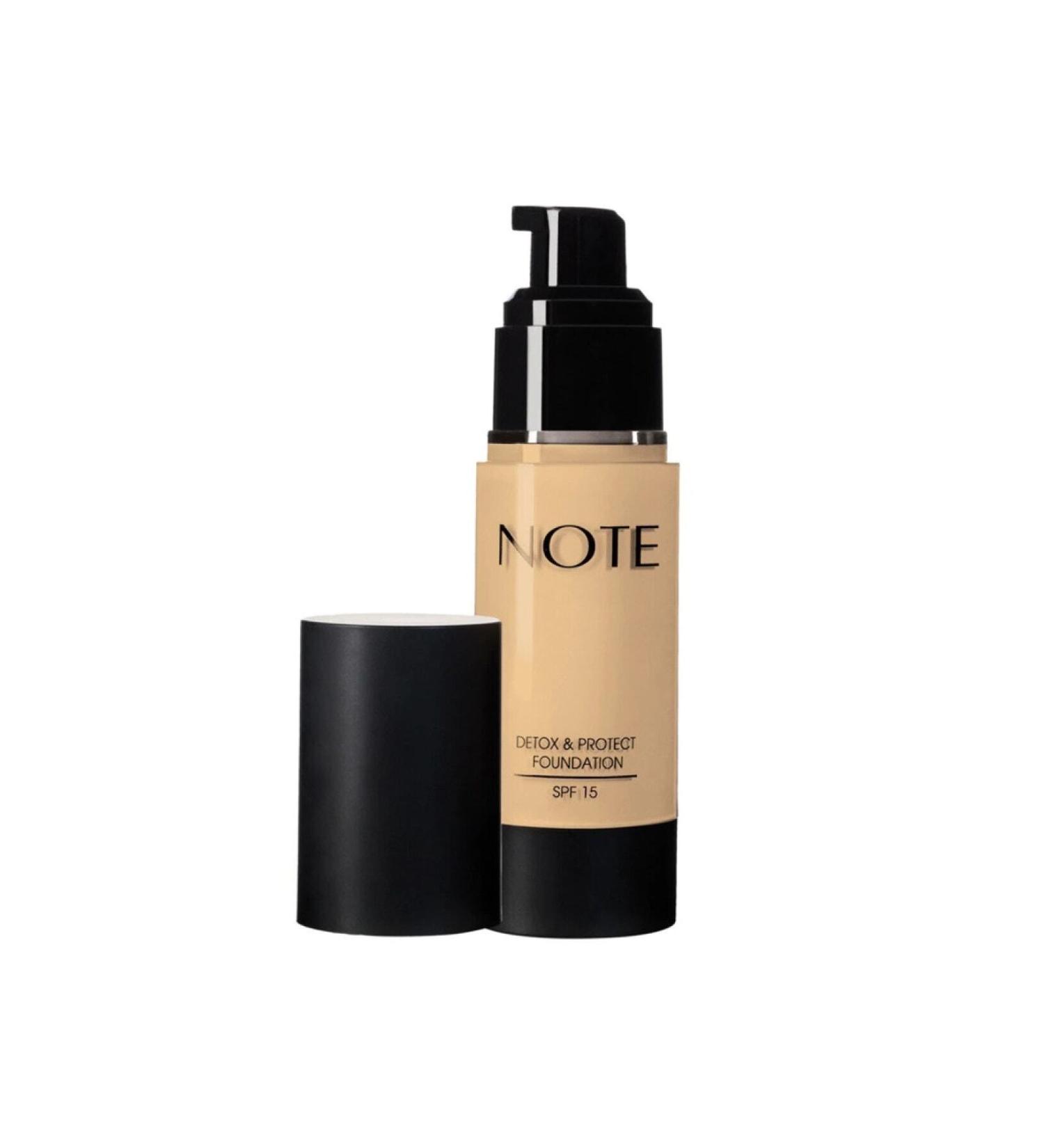 Note Cosmetics Cosmetic - Detox & Protect Foundation Foundation 01 Beige Kuattoprof