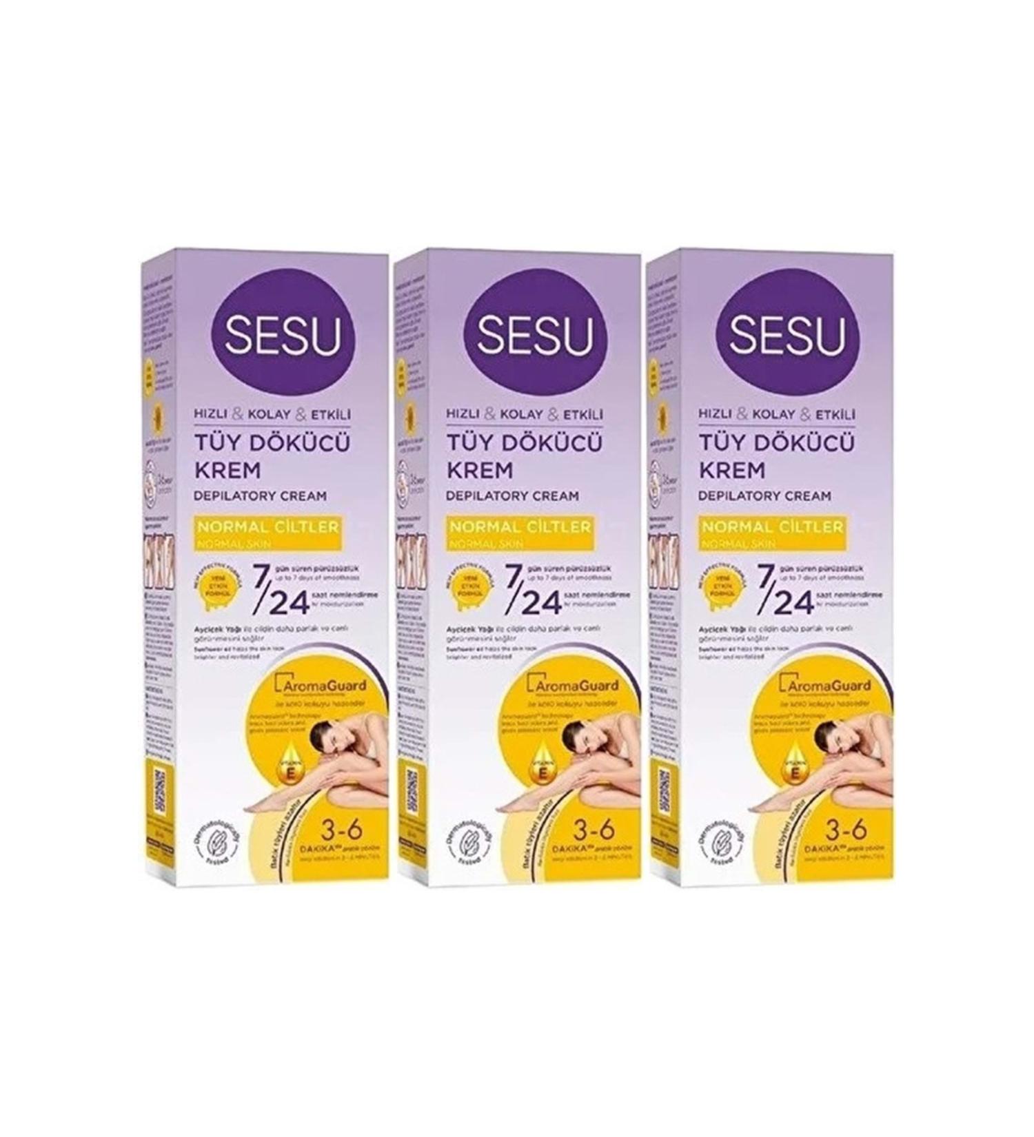 Sesu Hair Removal Cream 100ML Normal Skin (Set of 3)