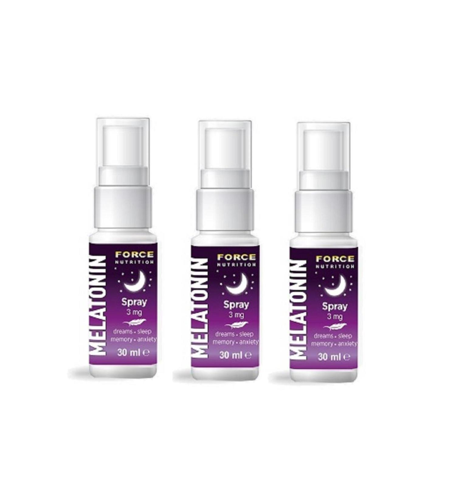 Force Nutrition Melatonin 3 Mg 30 ml Spray | 3 Pieces