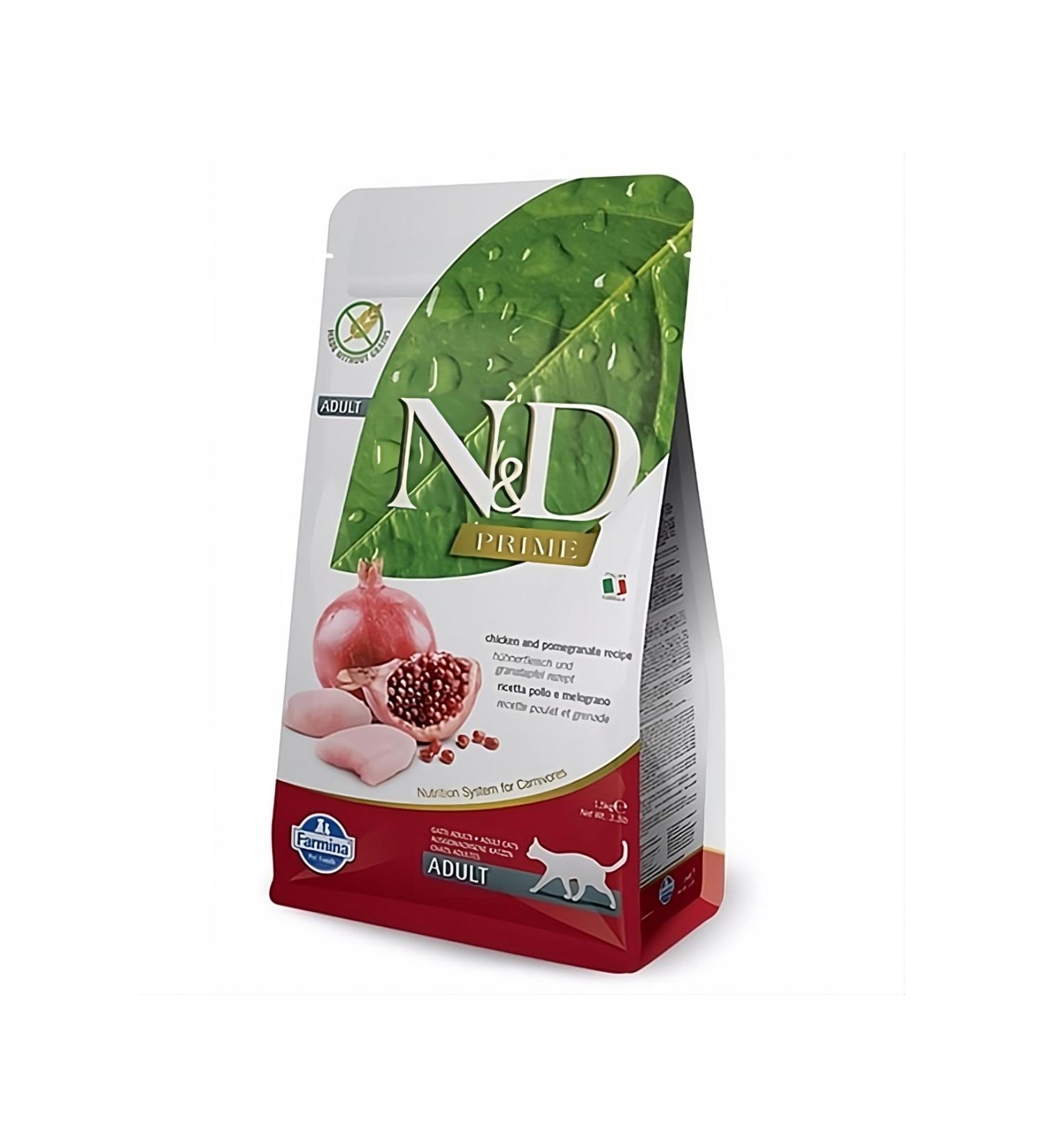 N & D Prime Grain-Free 1.5 Kg Chicken and Pomegranate Sterilized Adult Cat Food
