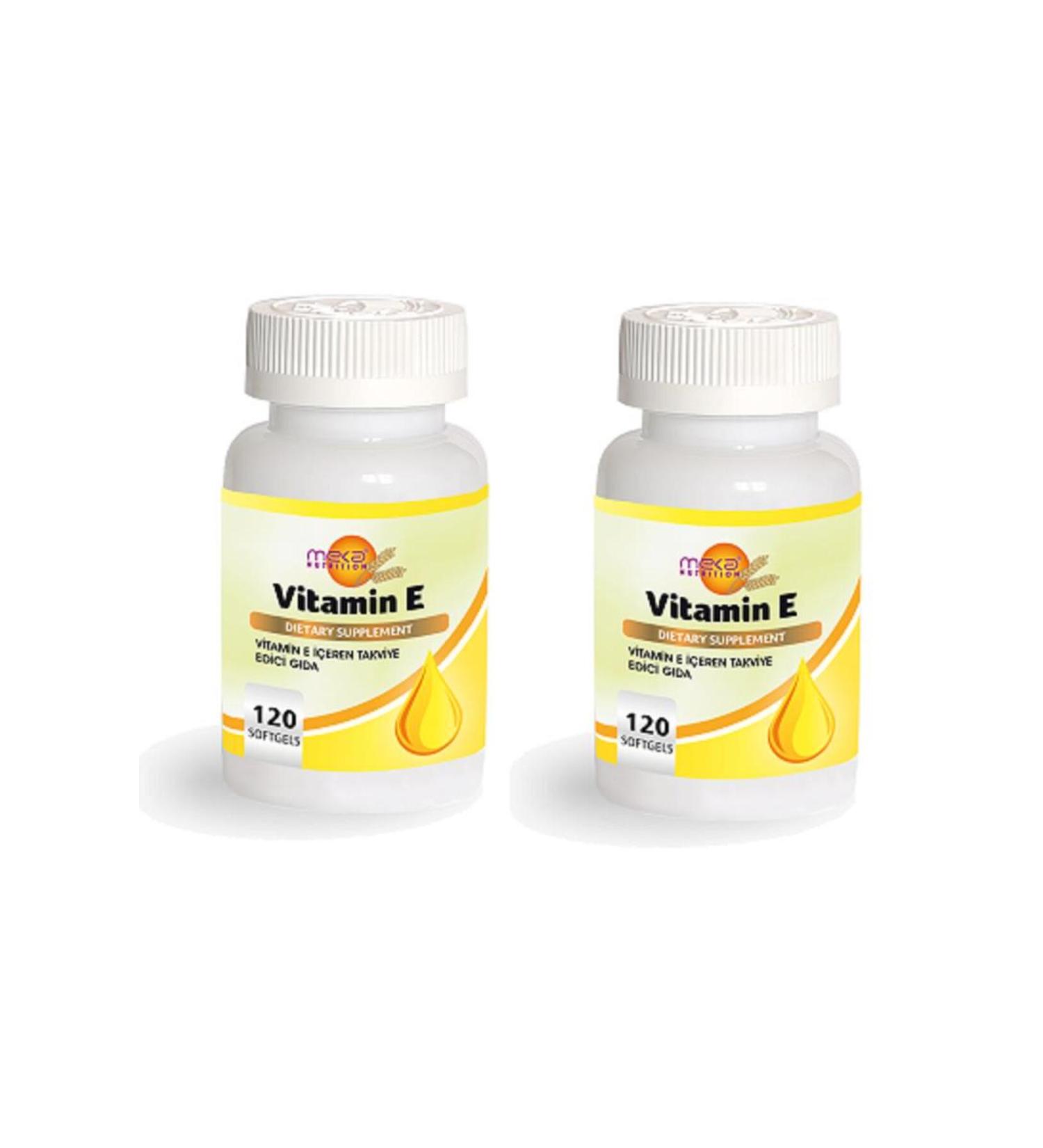 Meka Nutrition Vitamin E 120 Softgel 2 Boxes