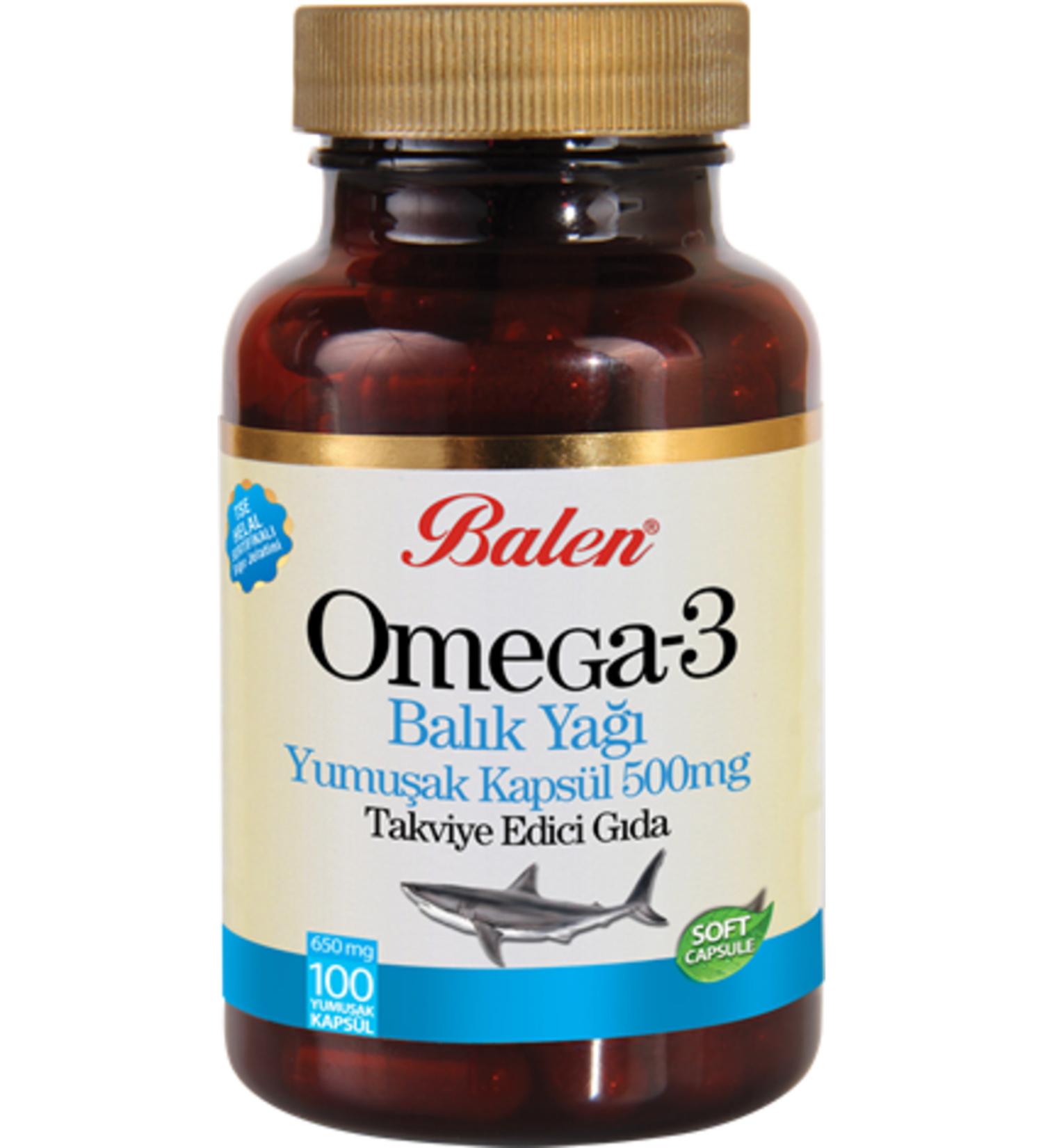 Balen Omega 3 Fish Oil Softgel 650 Mg* 100