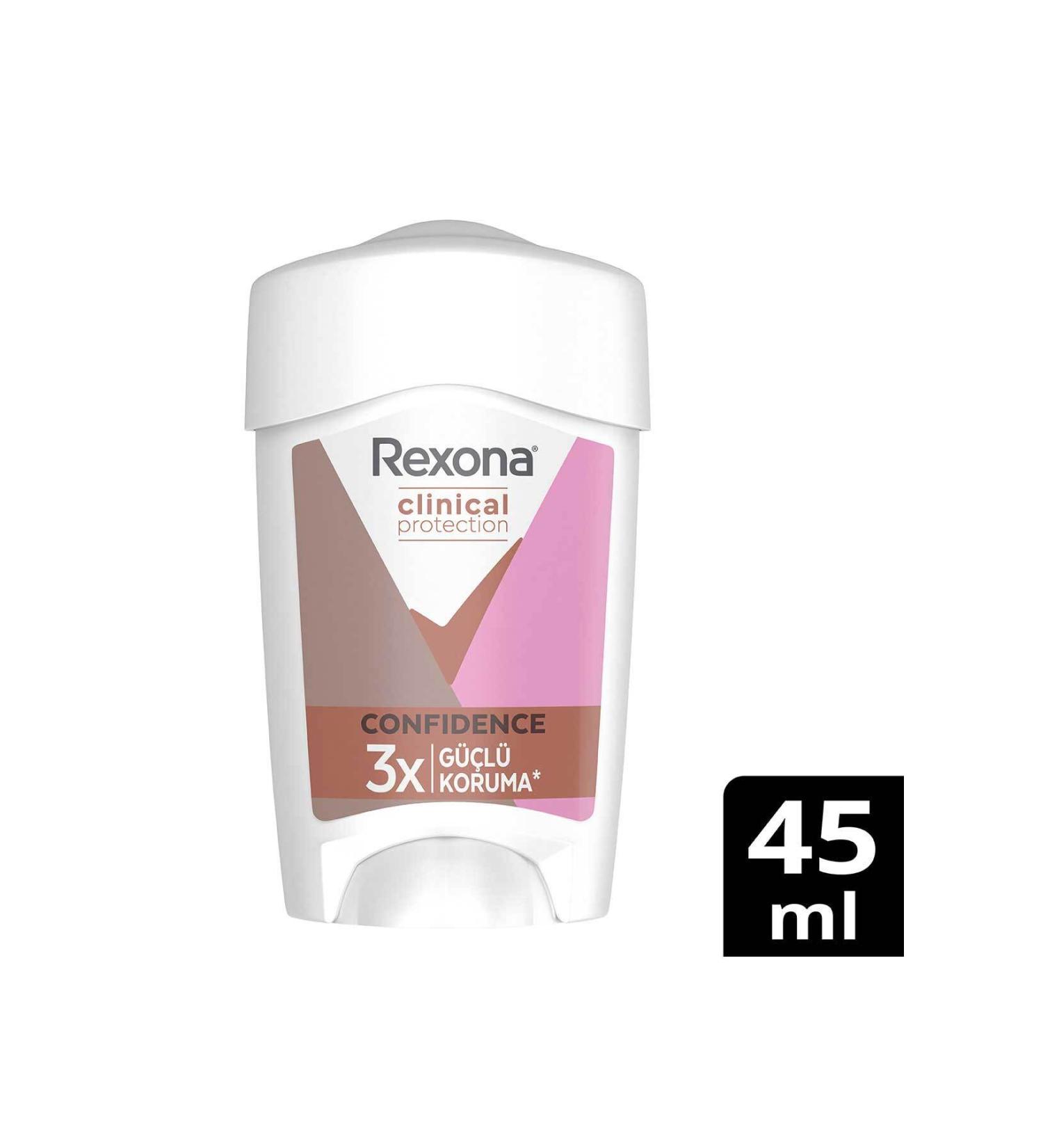 Rexona Clinical Protection Women Stick Deodorant Confidence 3x Strong Protection 45 ml - Buy Online on GoSupps.com