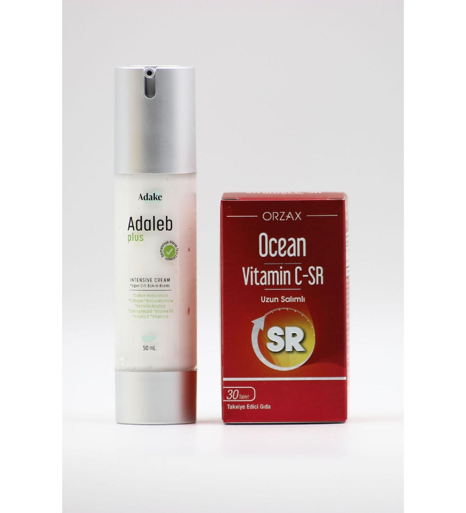 Ocean Long Release Vitamin C 500 30 TB and Adaleb Plus