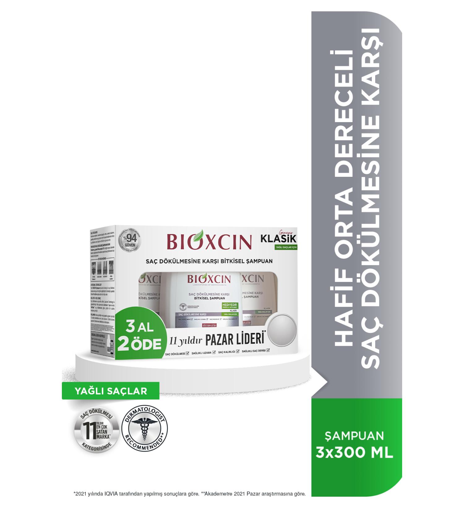 Bioxcin Genesis Oily Hair 300ml BUY 3 PAY 2 - Classic Anti-Hair Loss Shampoo - Buy Online on GoSupps.com