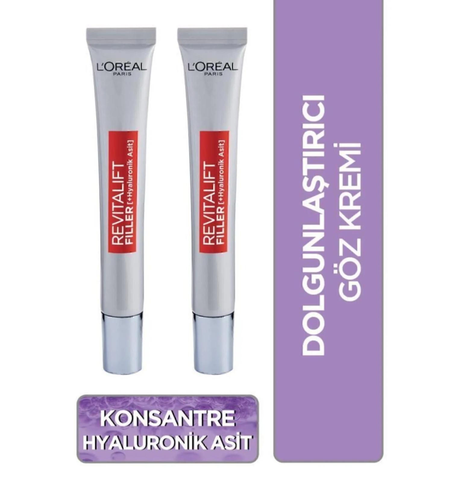 L'Oreal Paris Revitalift Filler Plumping Eye Care Cream 15ml -Hyaluronic Ace - Buy Online on GoSupps.com